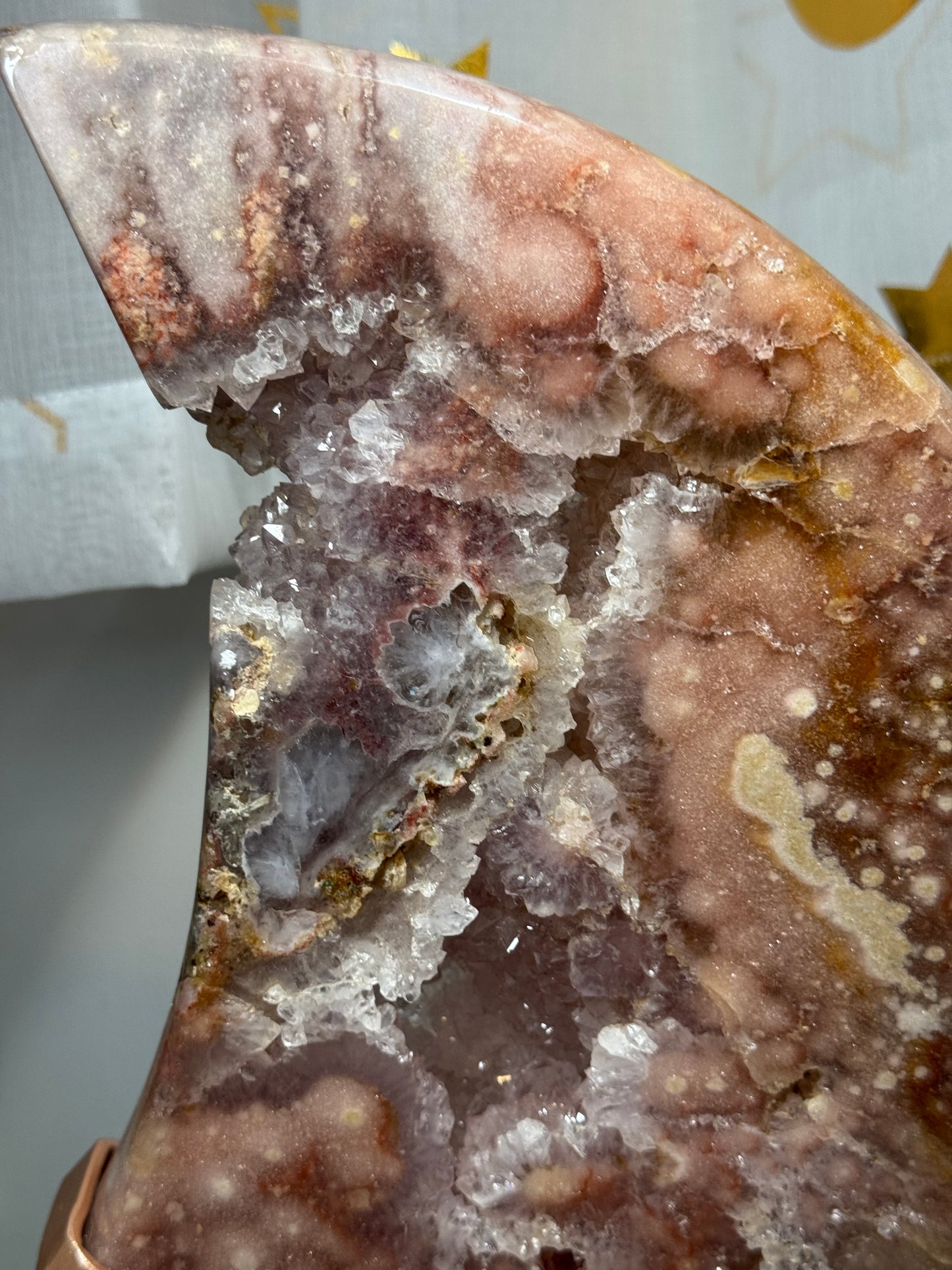 11lb XL pink amethyst moon - Brazil