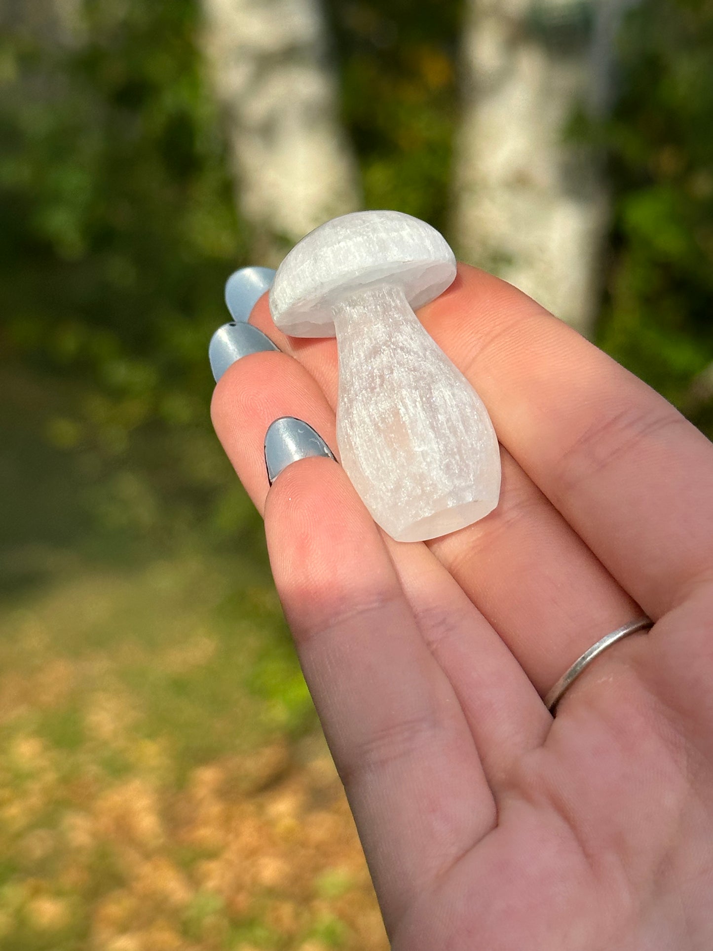 Mini Satin Spar Selenite Mushroom