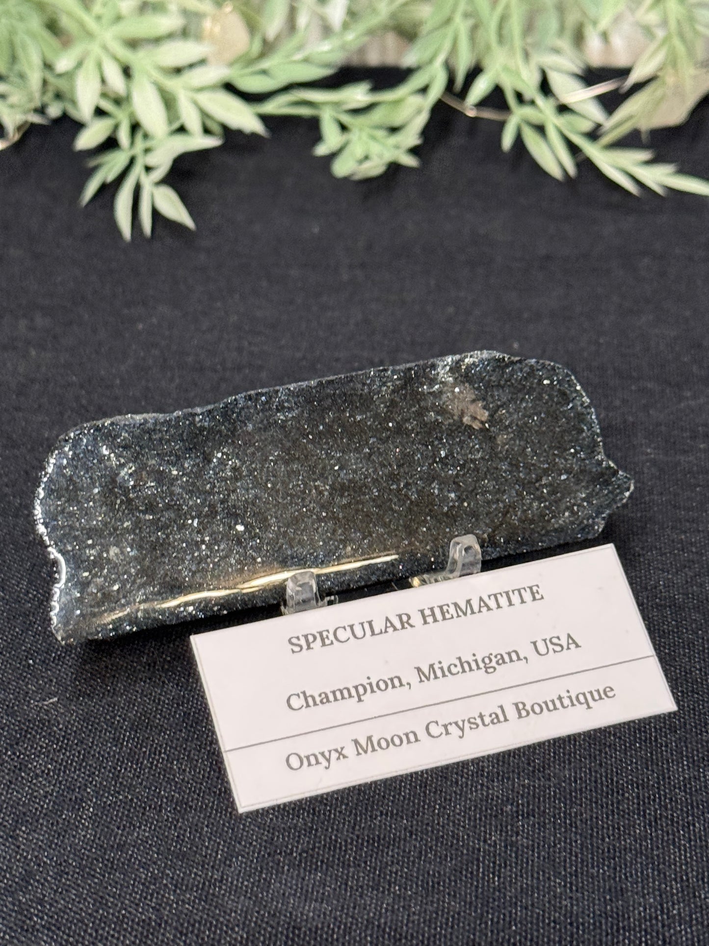 Sparkly specular hematite - Michigan