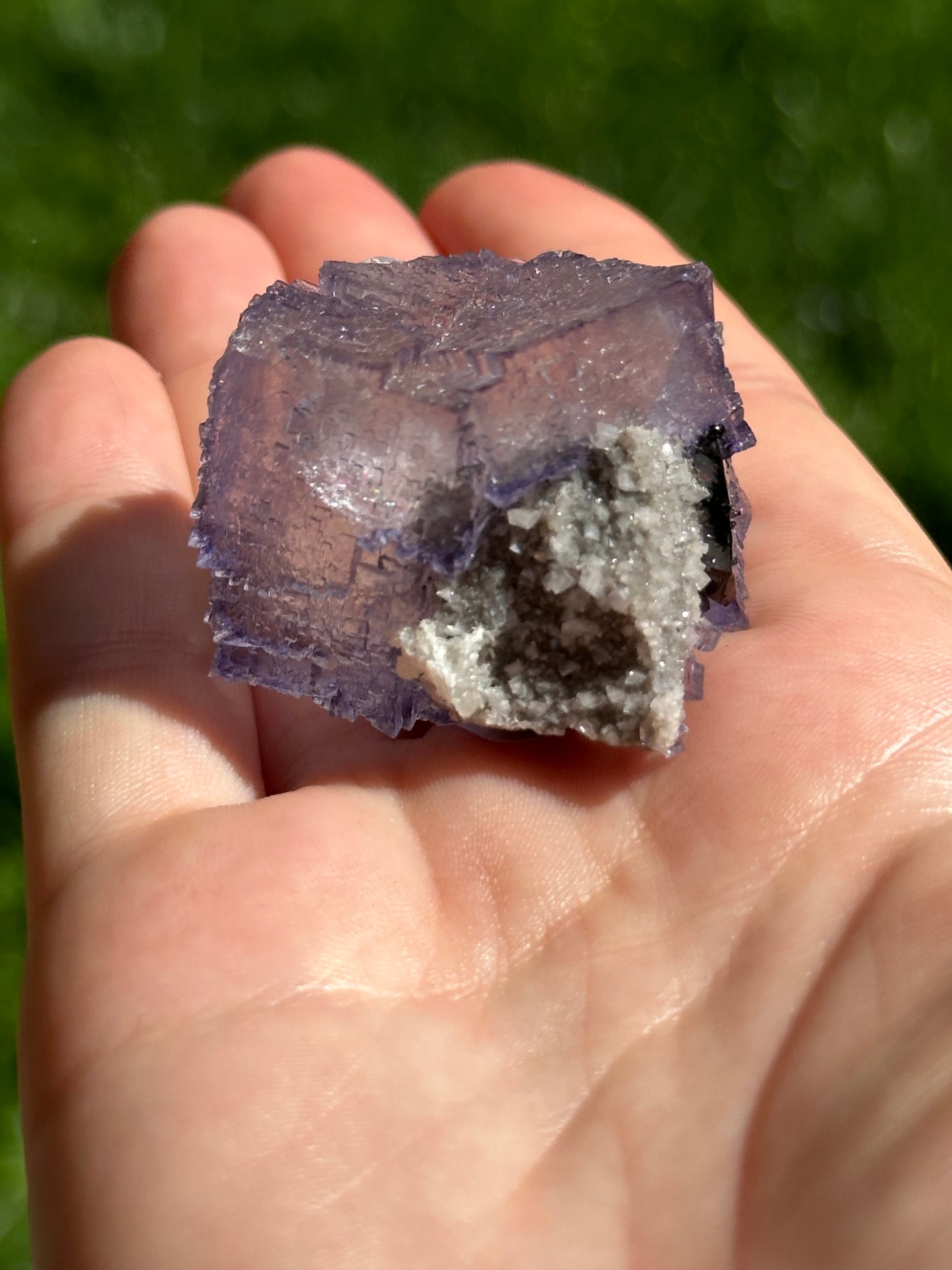 Elmwood fluorite with dolomite and sphalerite