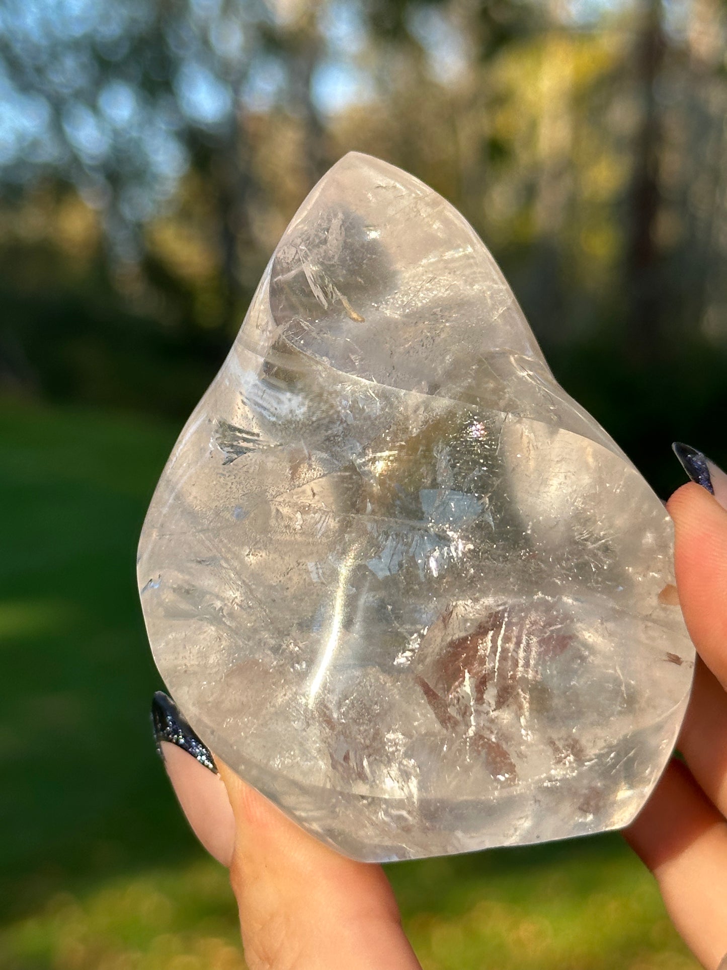 Clear Quartz flame