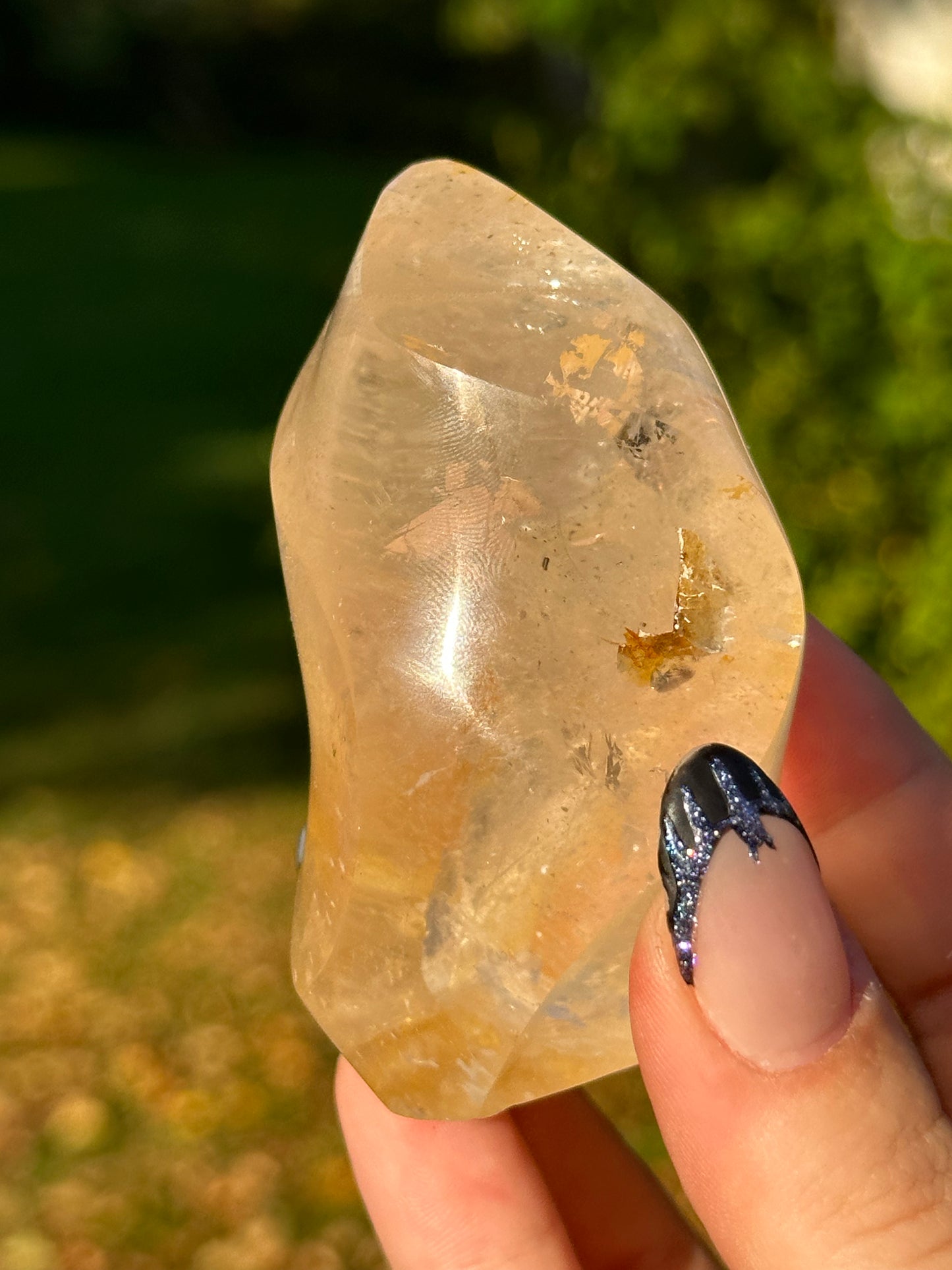 Golden healer Quartz flame