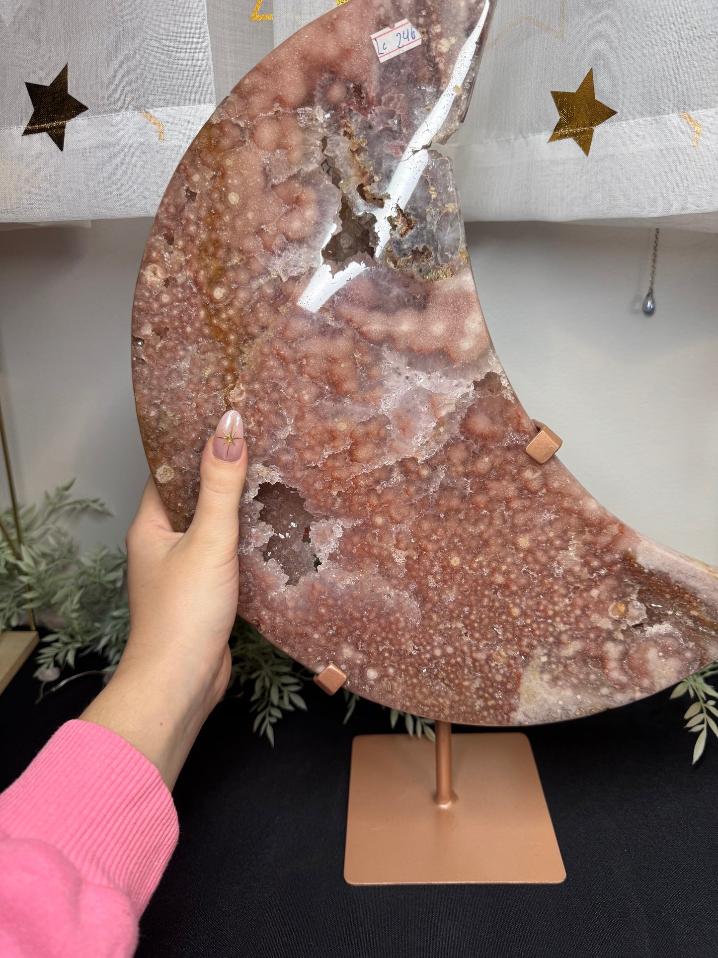 11lb XL pink amethyst moon - Brazil