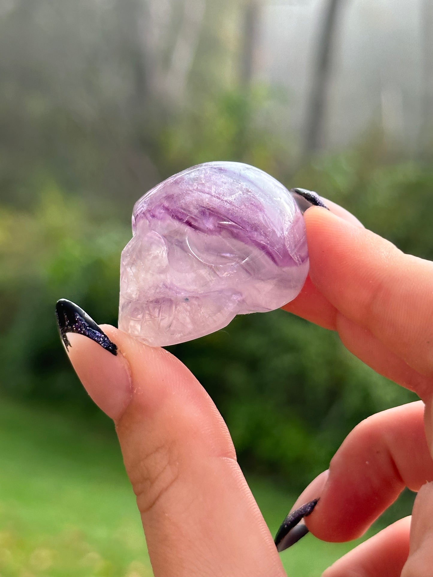 Rainbow Fluorite Skull