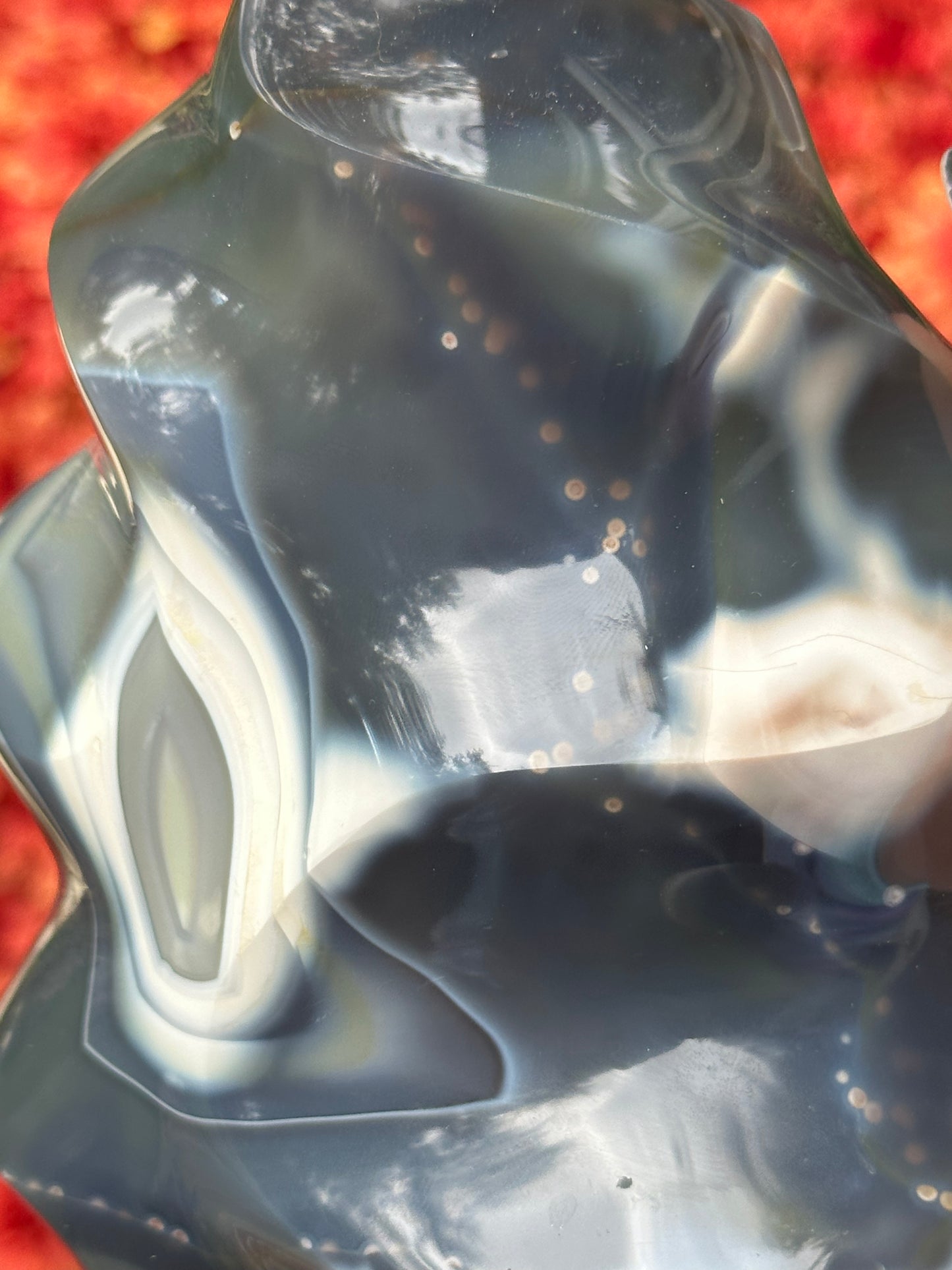 Orca agate flame