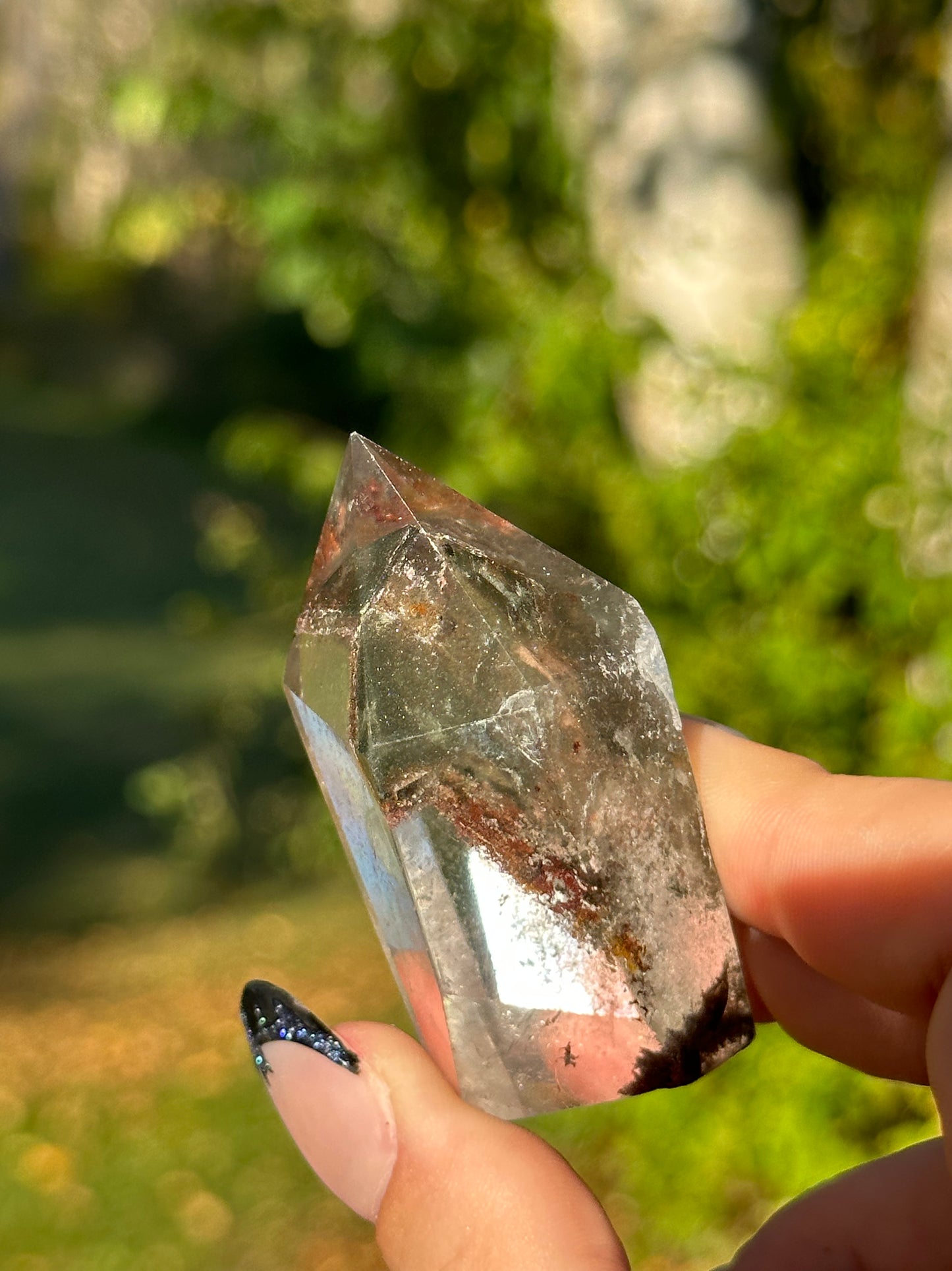 Garden Quartz (Lodalite) Tower