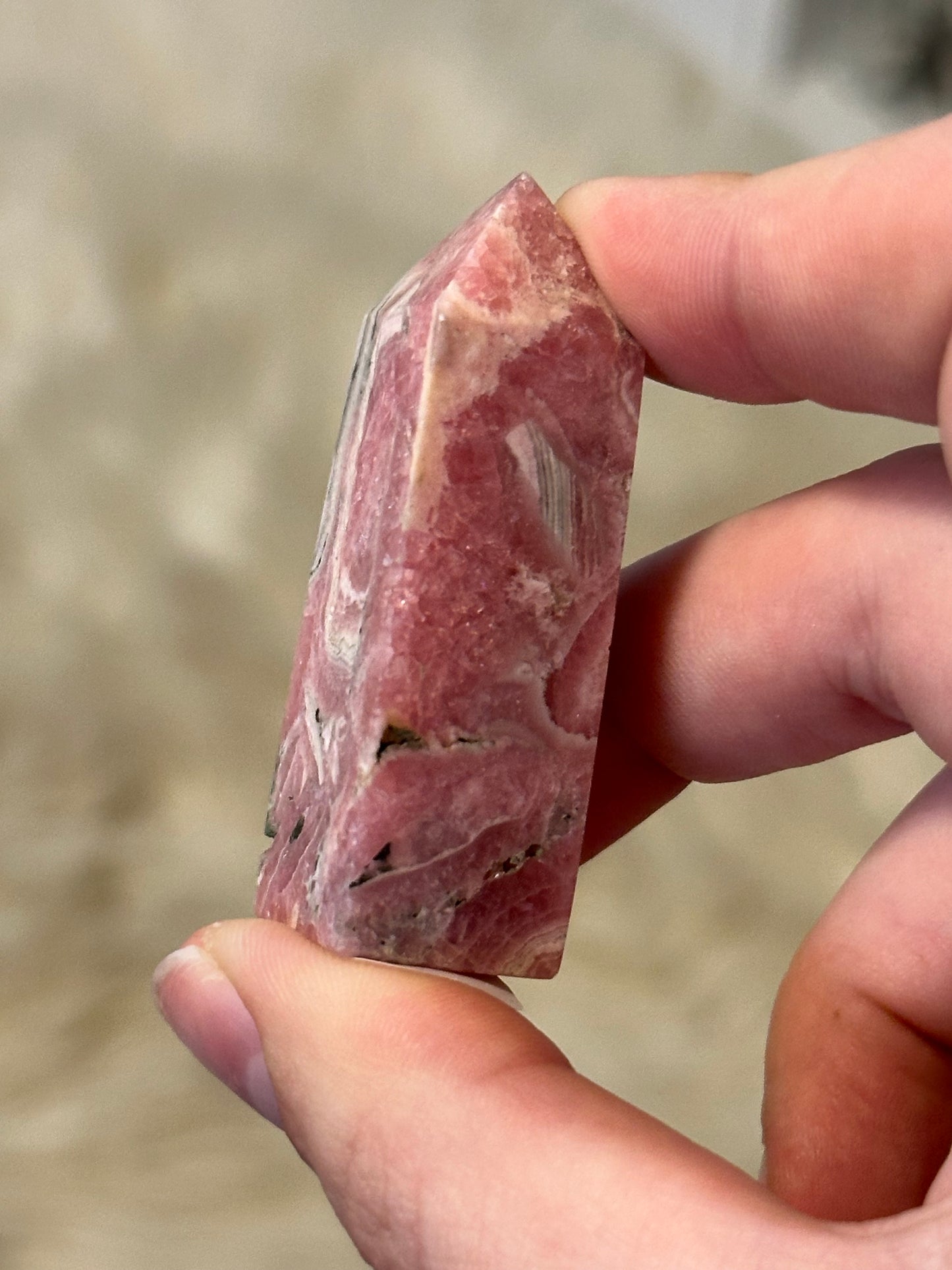 Rhodochrosite mini tower B