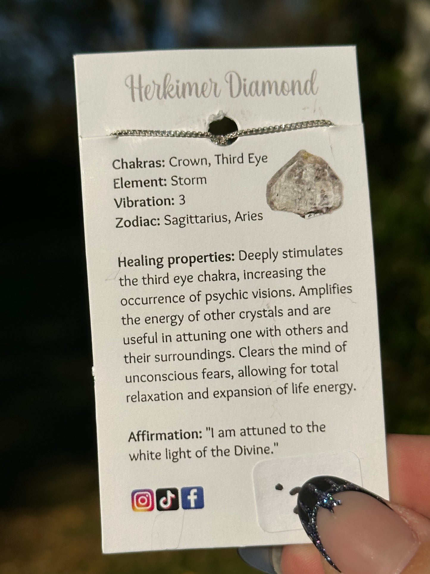 Herkimer Diamond Bracelet - Sterling Silver