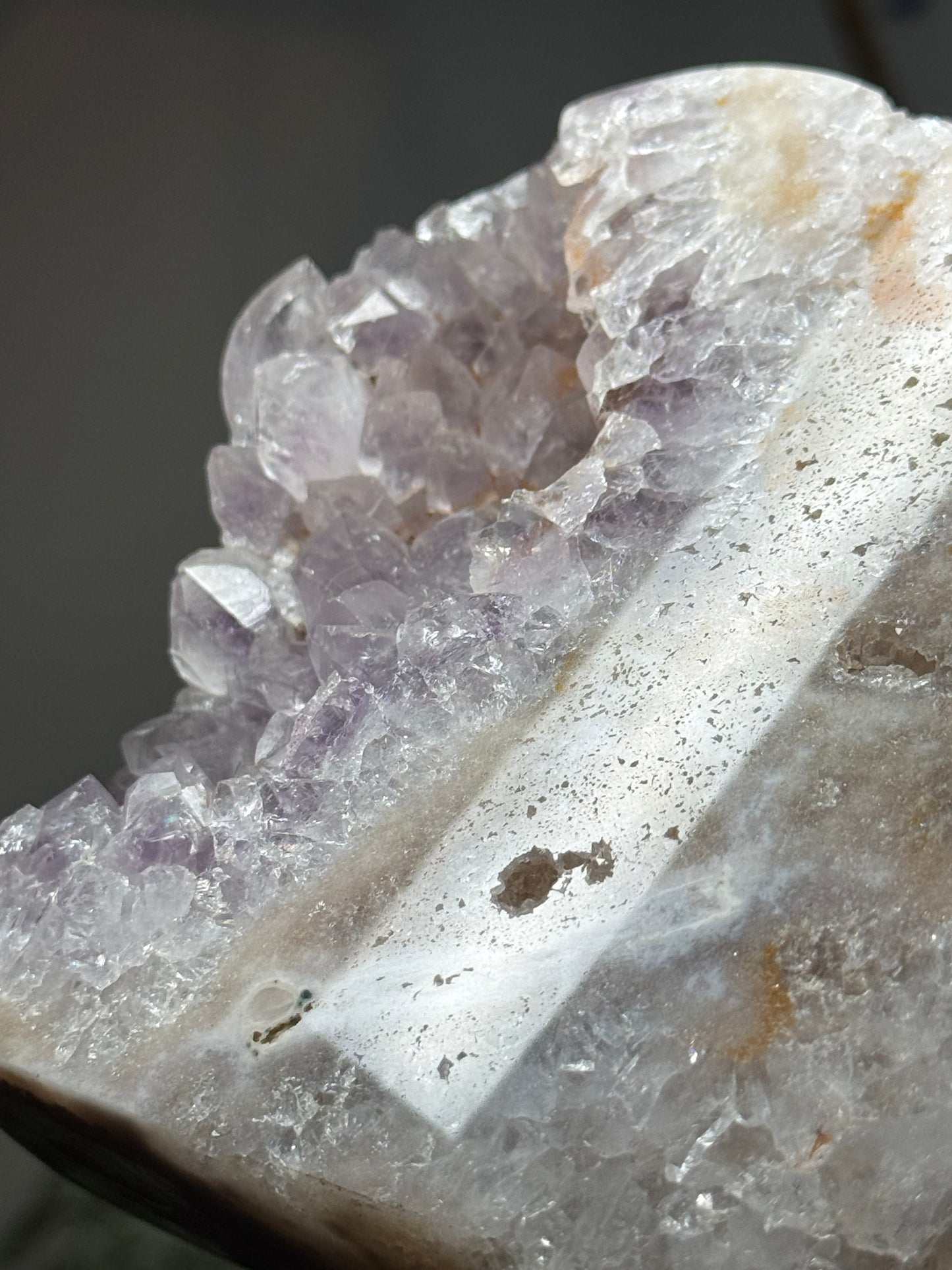 Pink amethyst heart