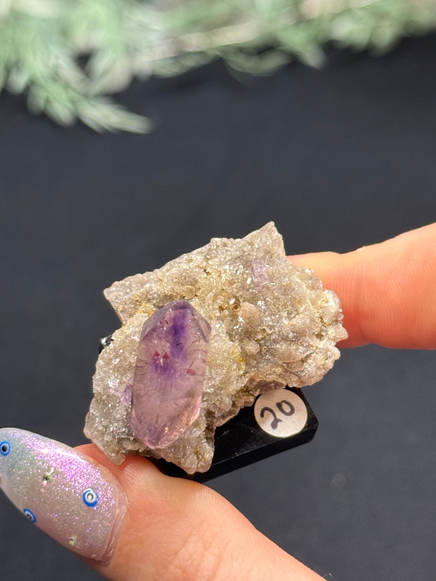 Amethyst with hematite - Africa