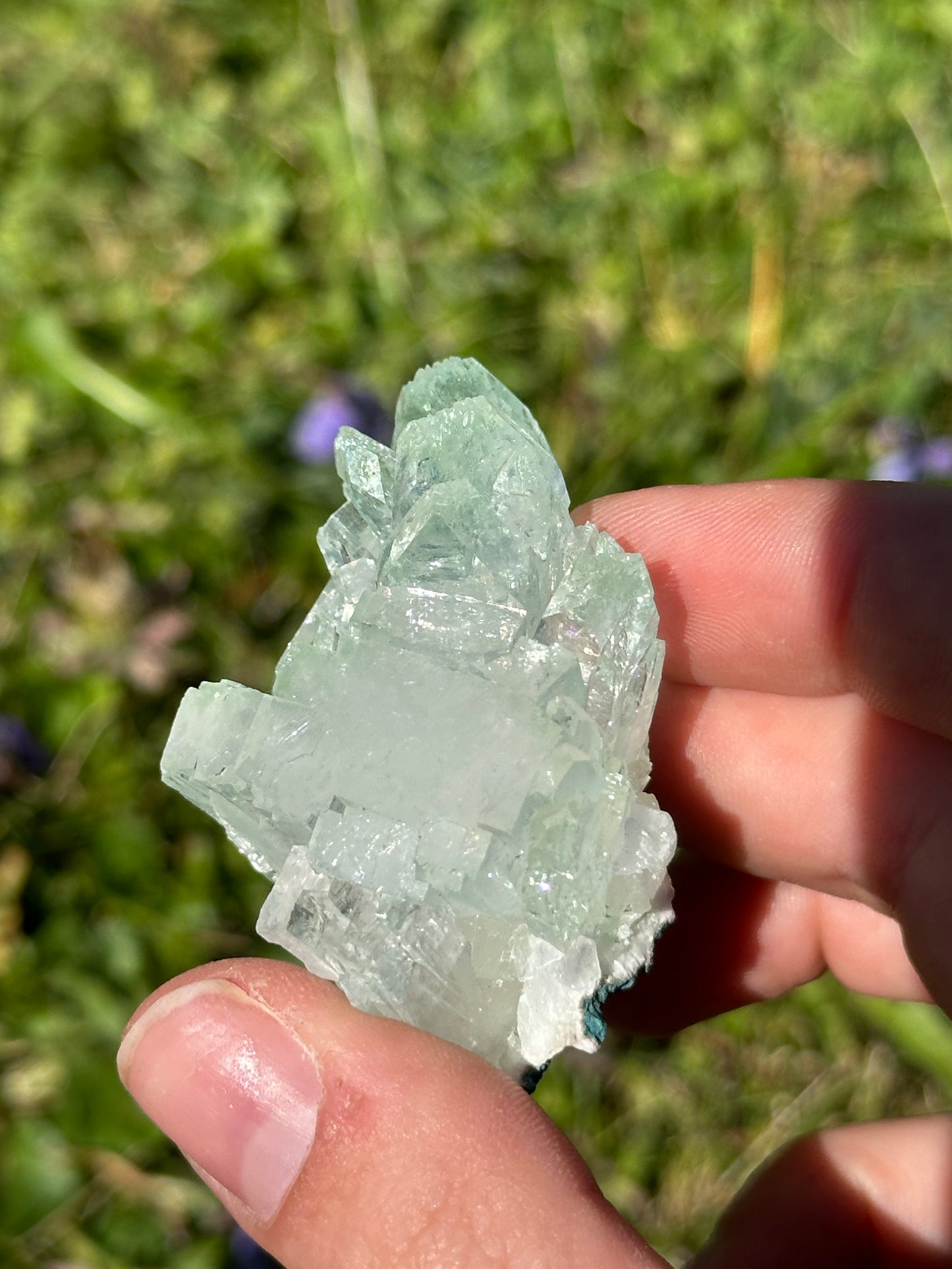 Green apophyllite | India