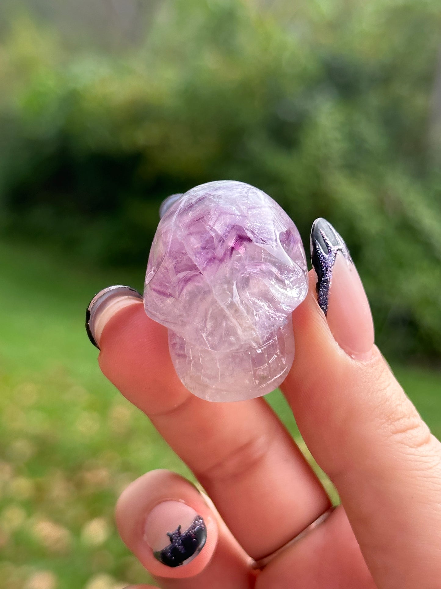 Rainbow Fluorite Skull