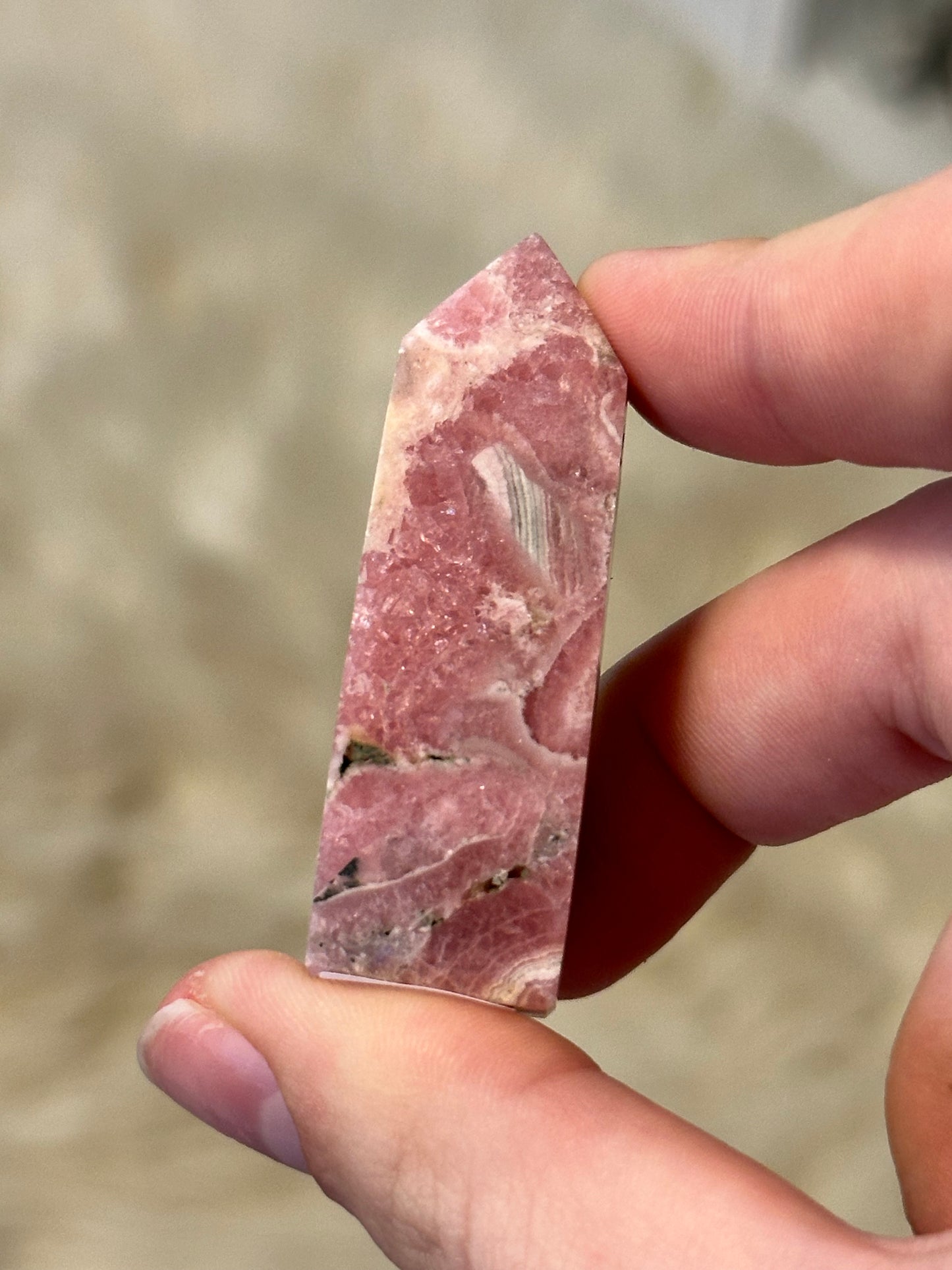 Rhodochrosite mini tower B