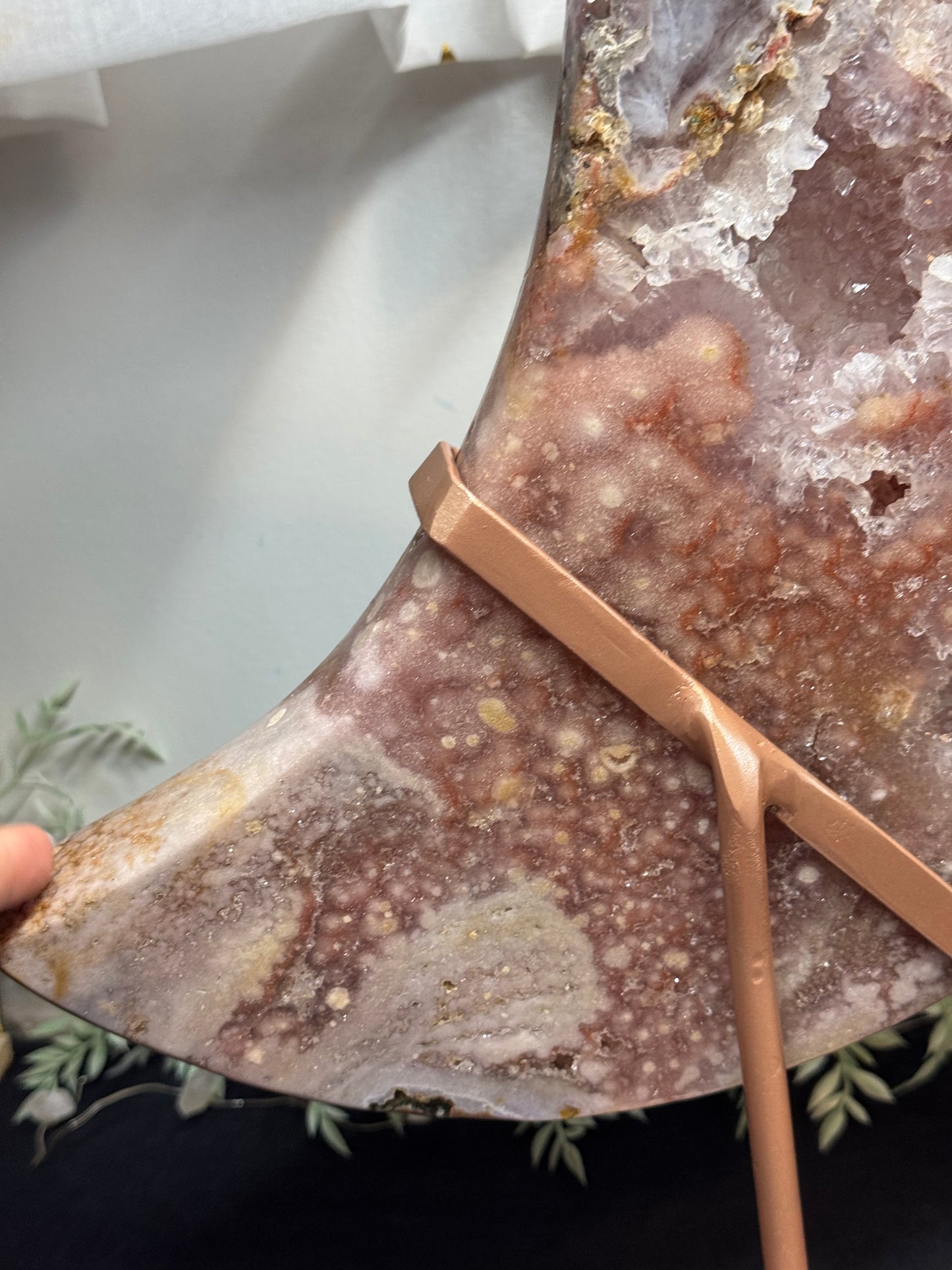 11lb XL pink amethyst moon - Brazil
