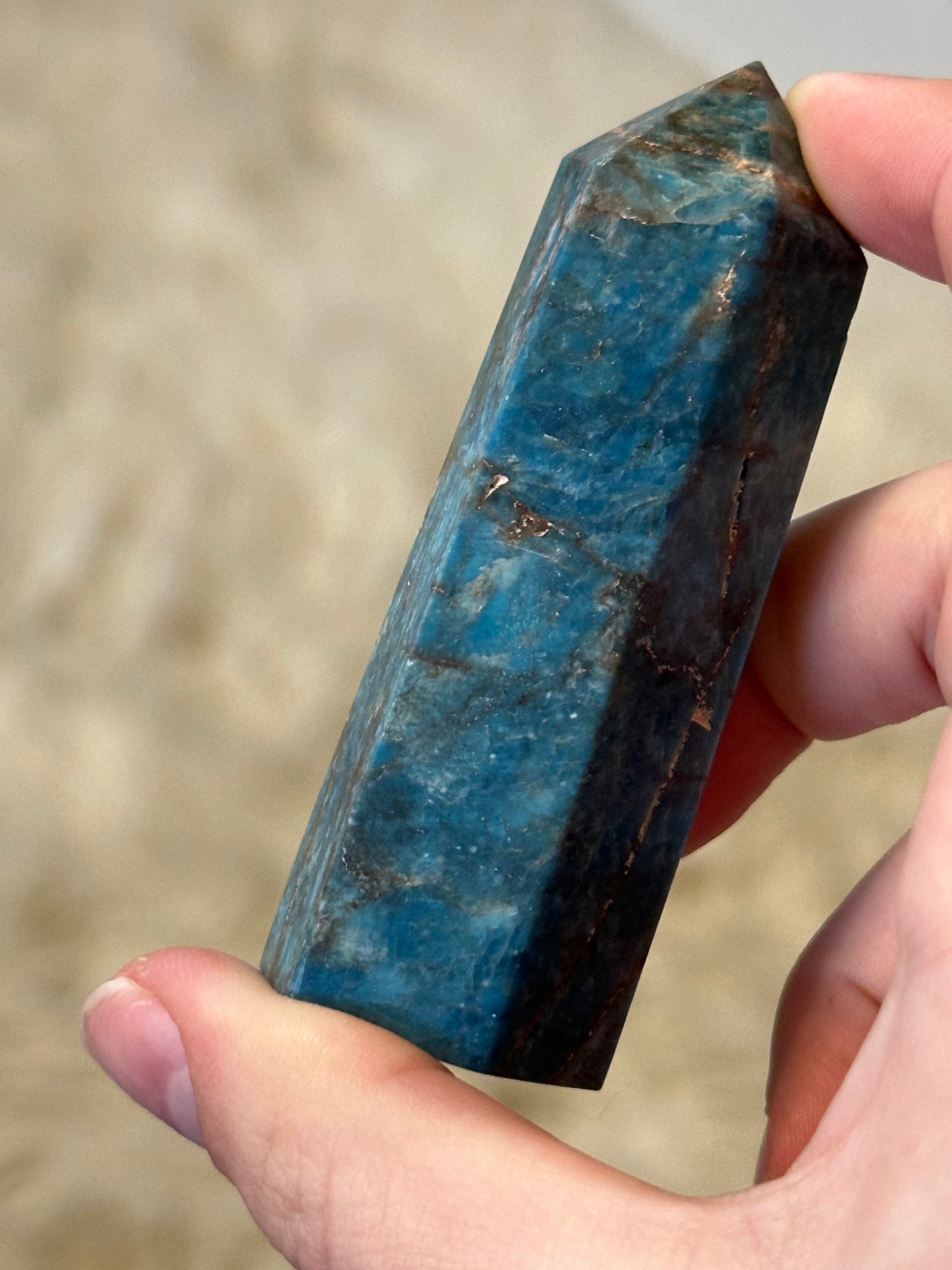 Blue apatite tower B