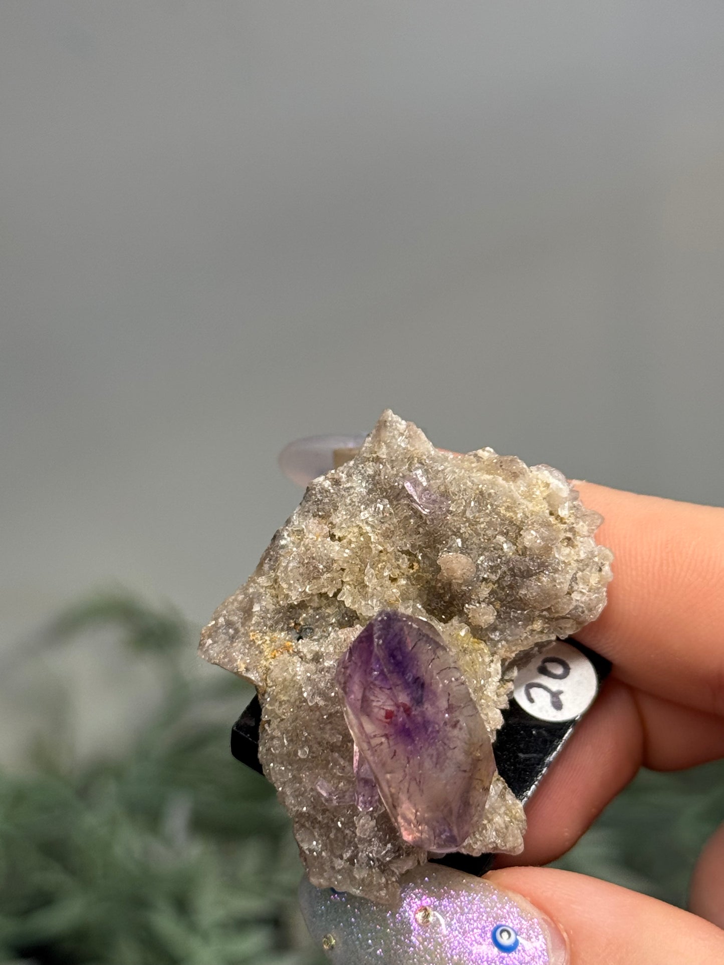 Amethyst with hematite - Africa