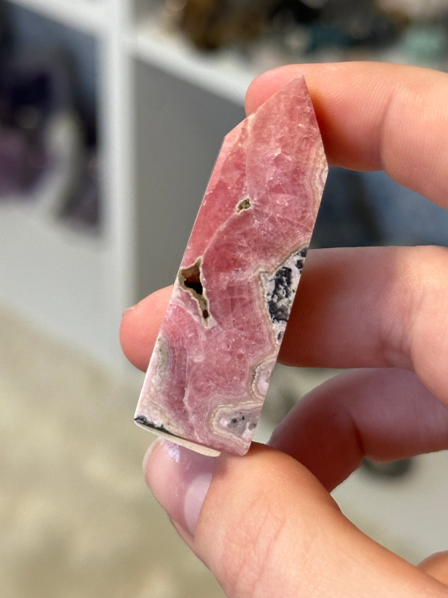 Rhodochrosite mini tower A