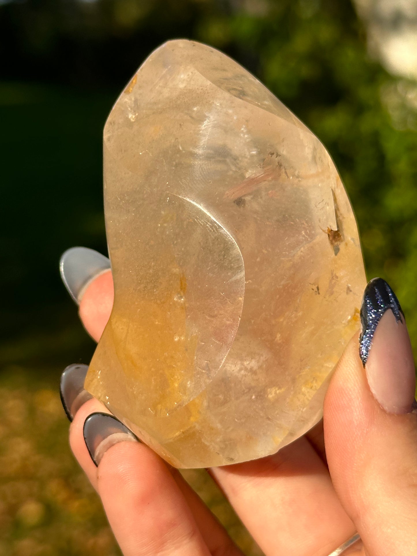Golden healer Quartz flame