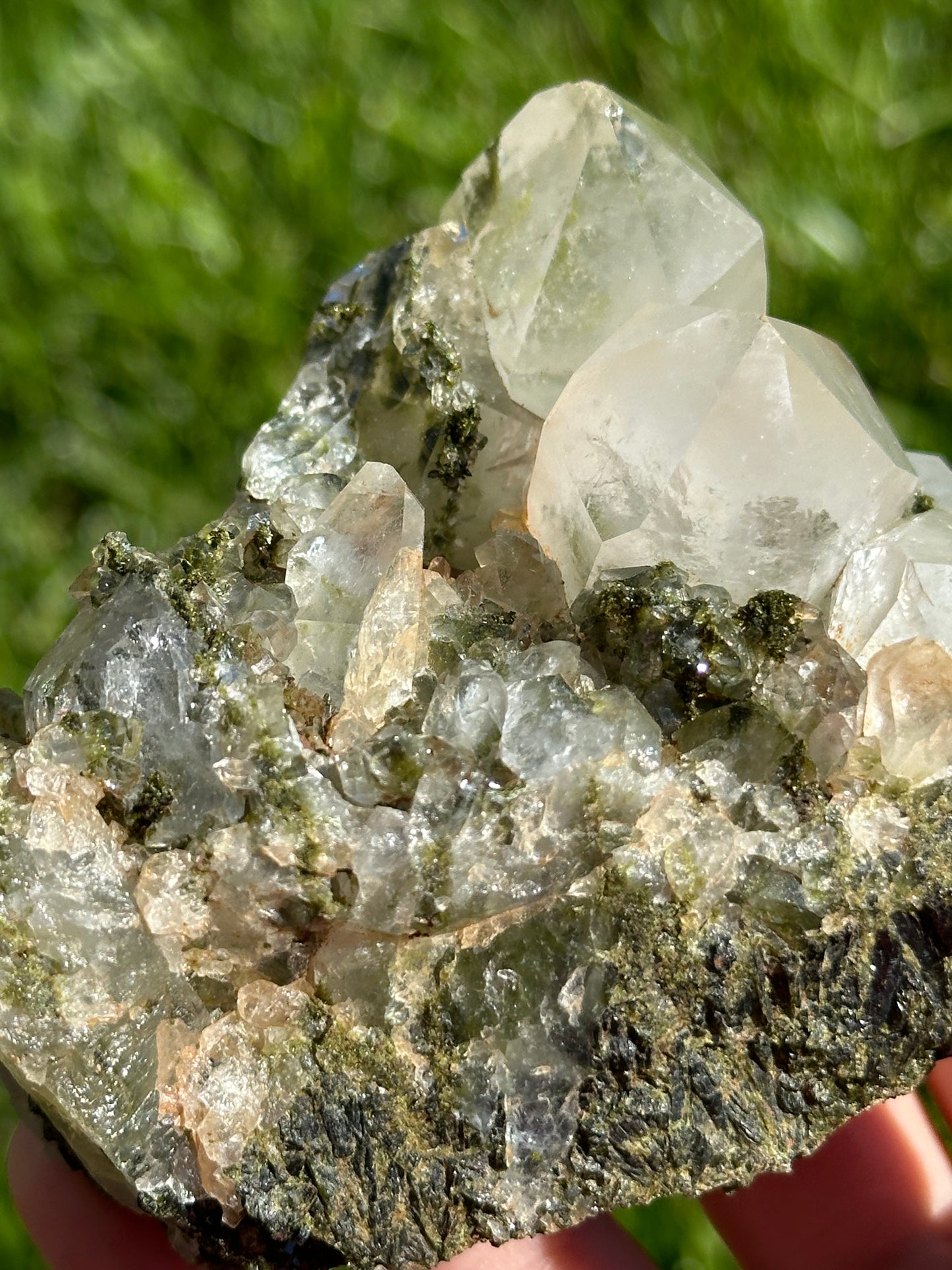 Epidote and Quartz