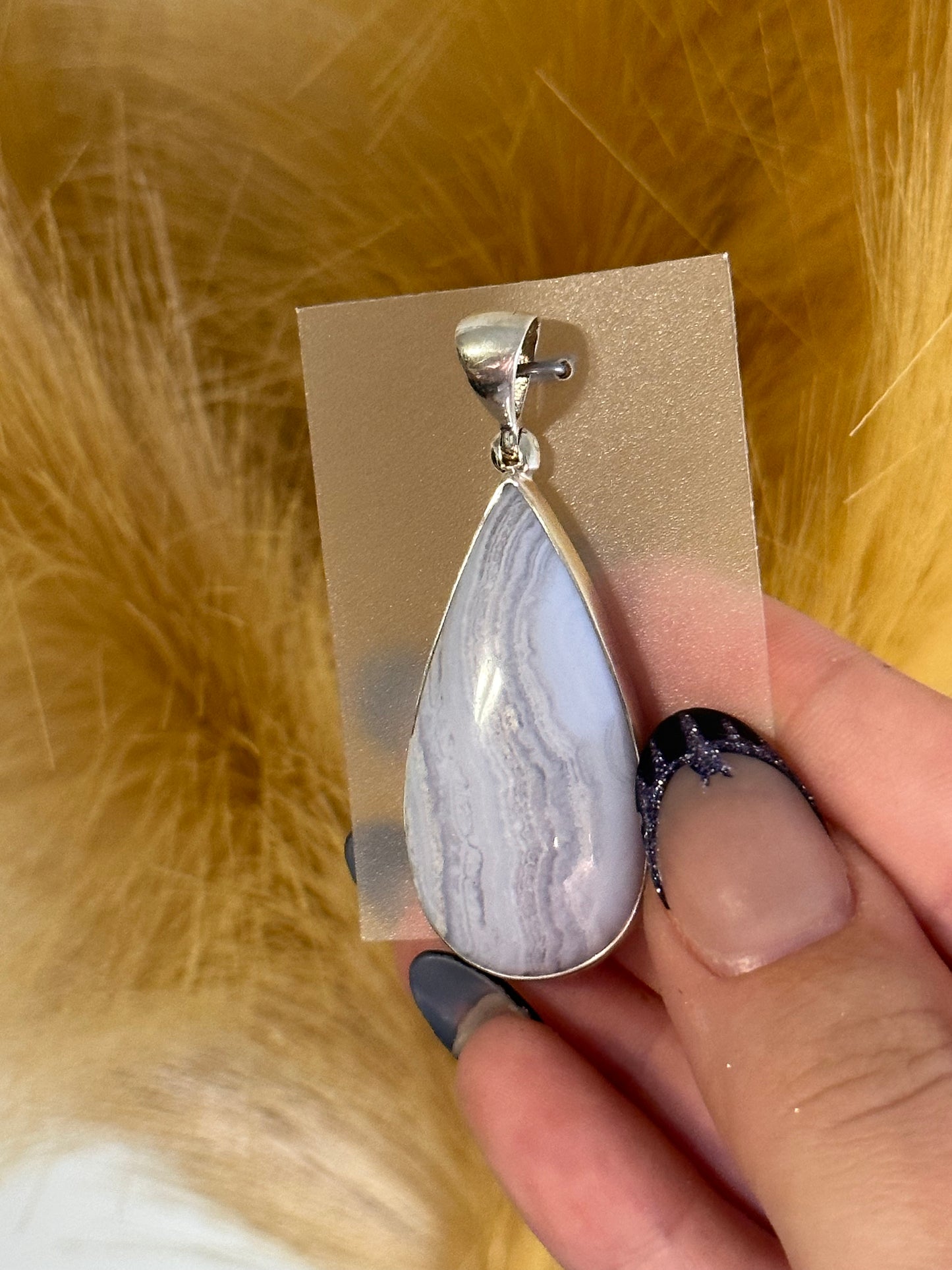 Blue Lace Agate Pendant