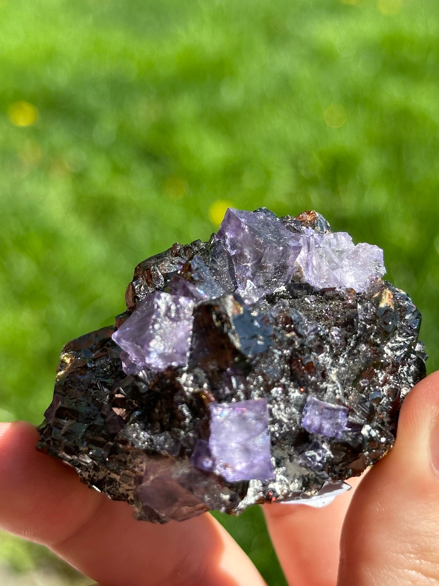 Elmwood fluorite and sphalerite