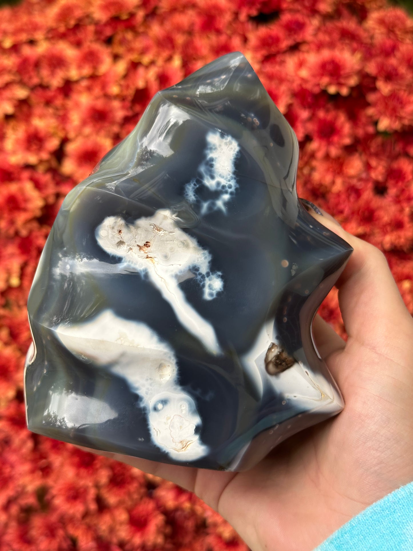 Orca agate flame