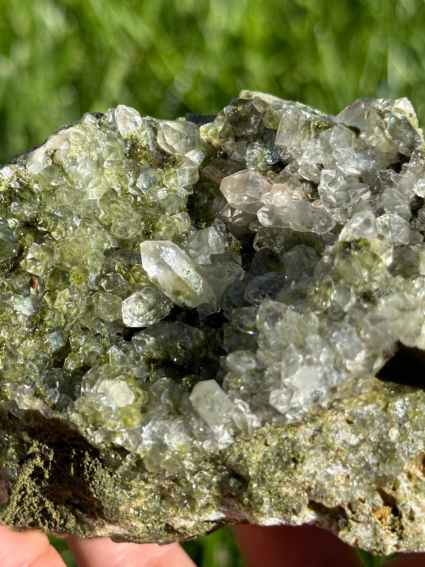 Epidote and Quartz