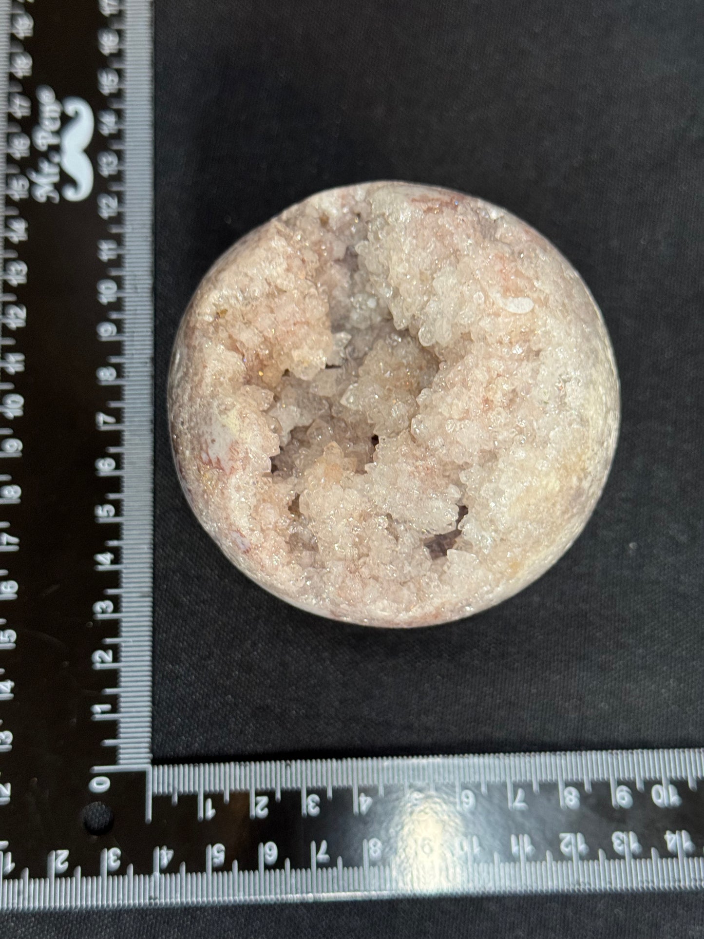 Sparkly Pink amethyst sphere