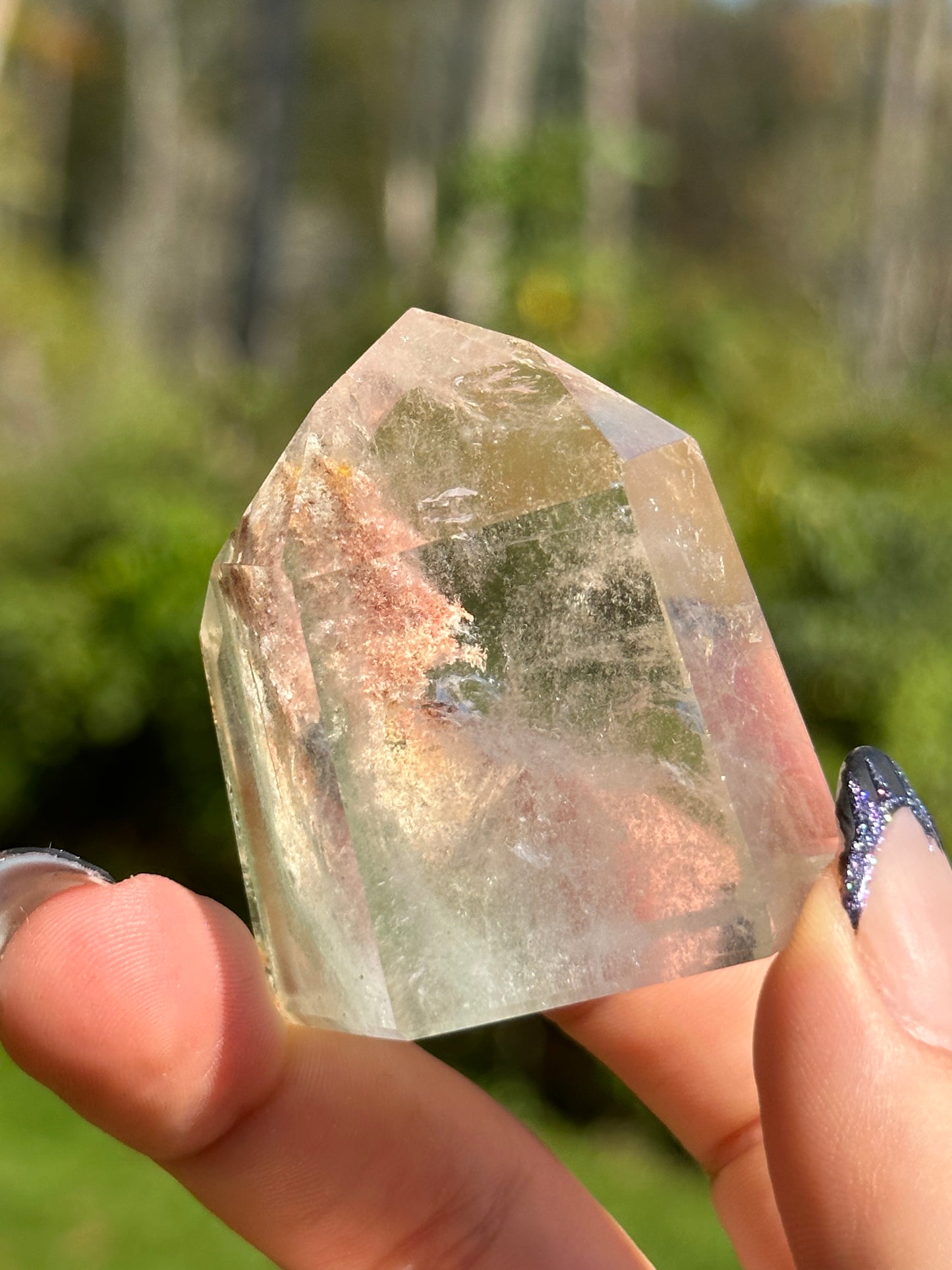 Garden Quartz (Lodalite) Tower