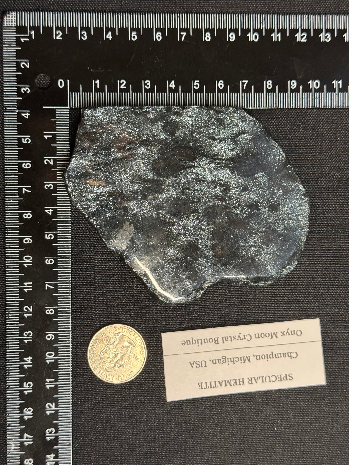 Sparkly specular hematite - Michigan