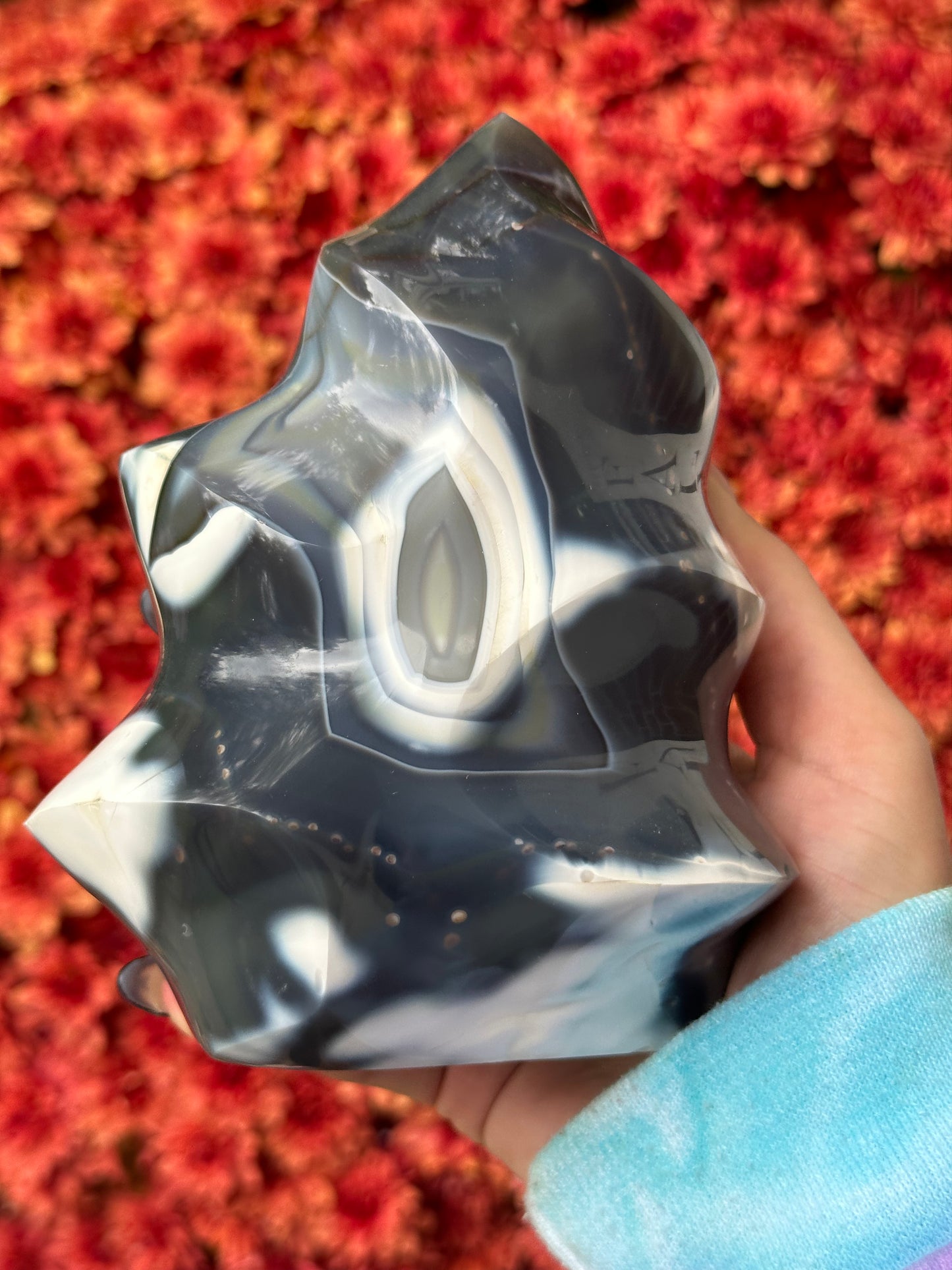 Orca agate flame