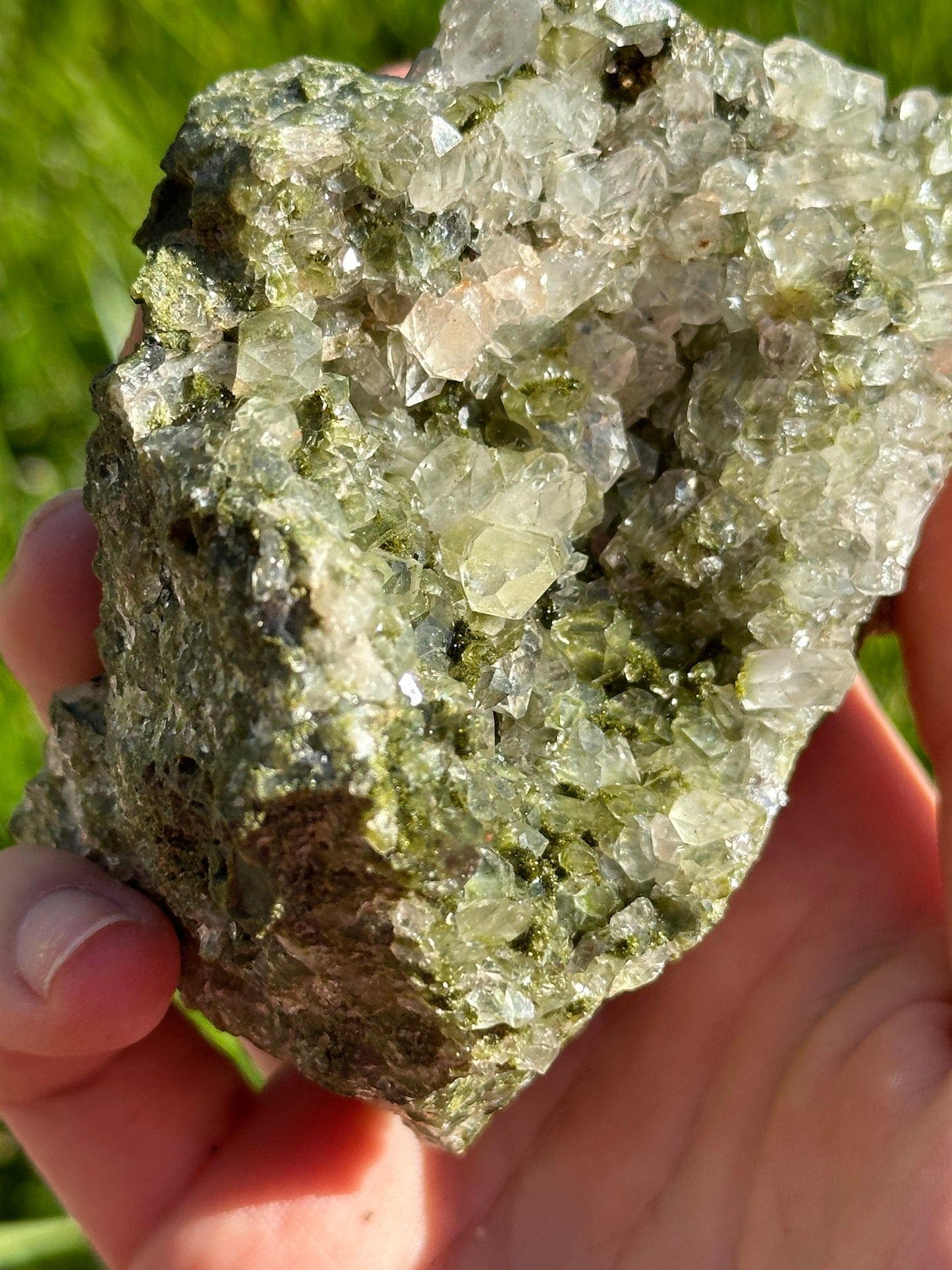 Epidote and Quartz