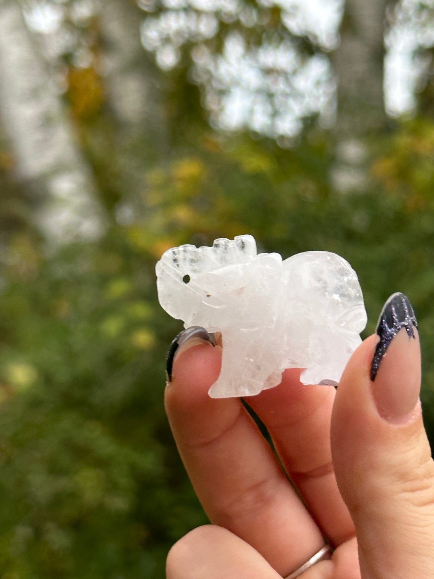 Clear Quartz Mini Elephant