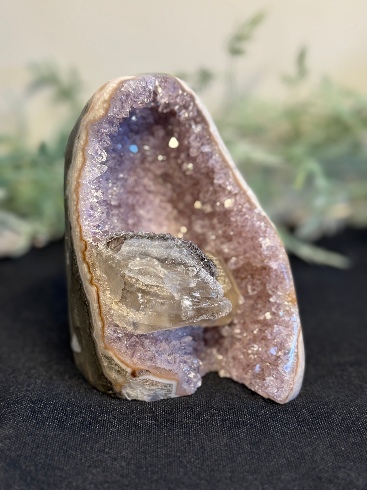 Amethyst with calcite - Brazil
