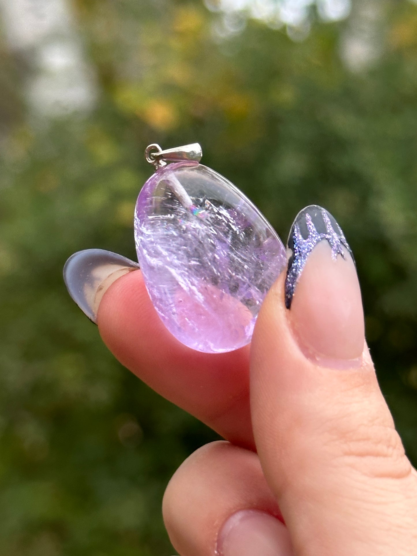 Amethyst with Sterling Silver Pendant