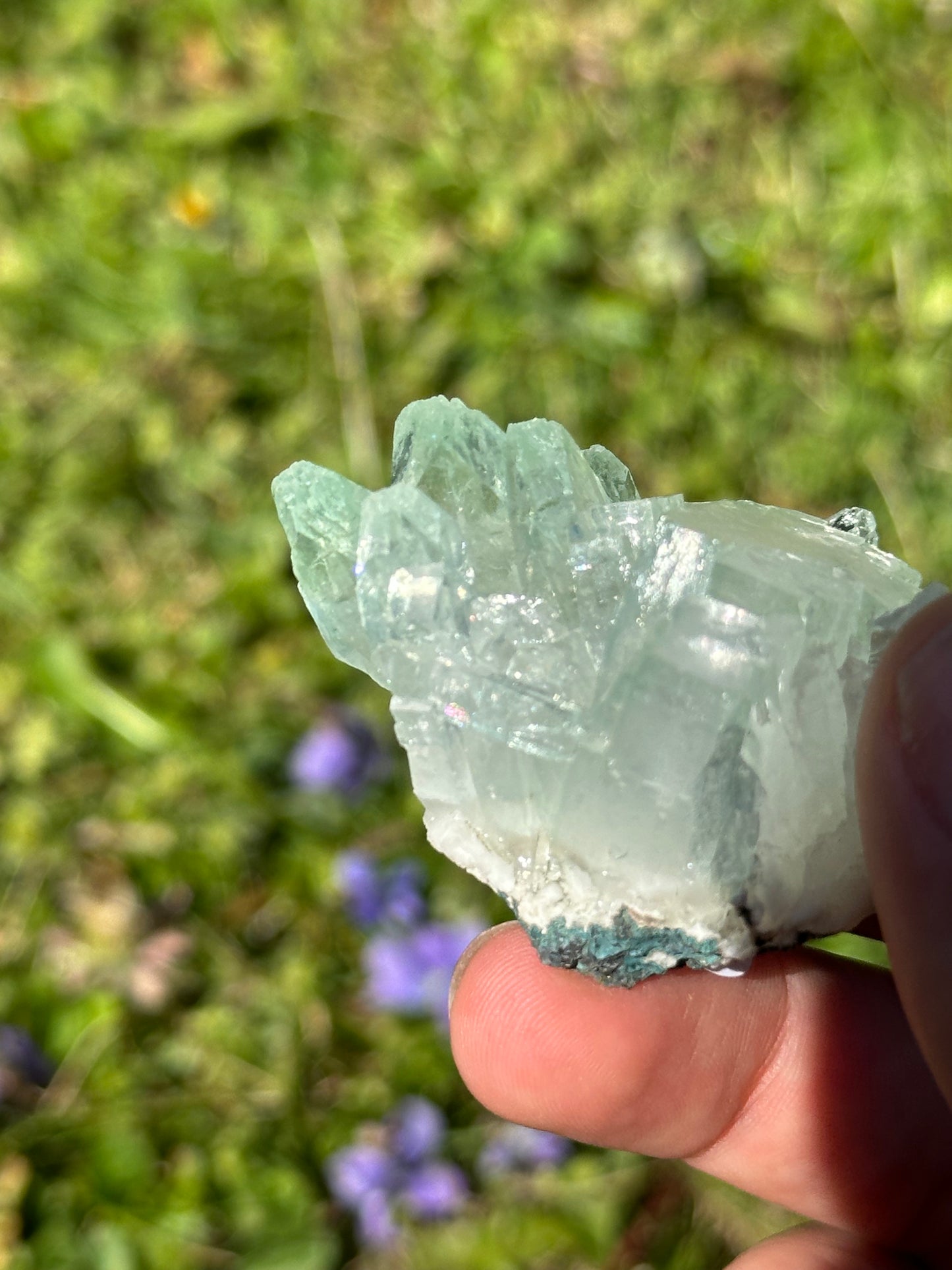 Green apophyllite | India
