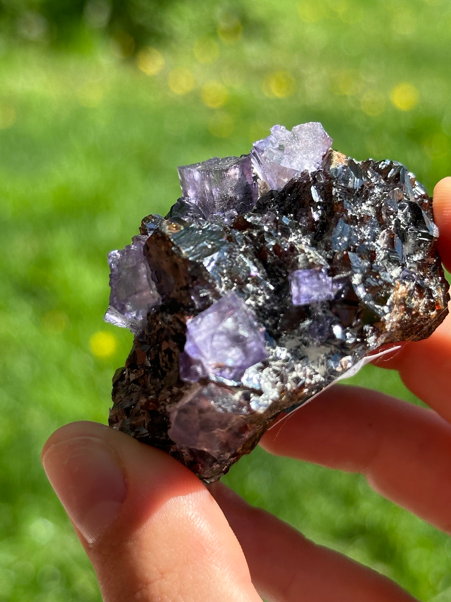 Elmwood fluorite and sphalerite
