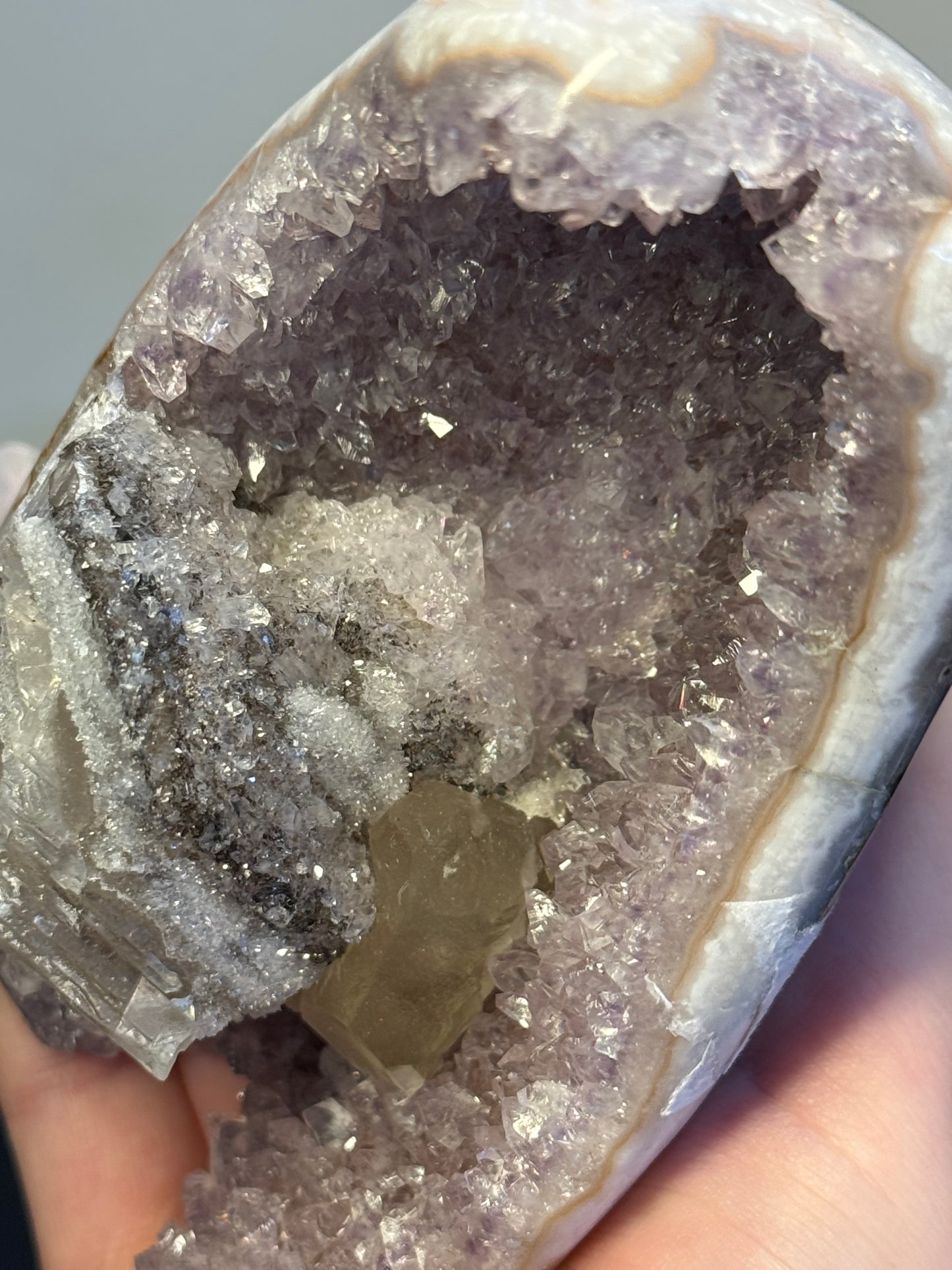 Amethyst with calcite - Brazil