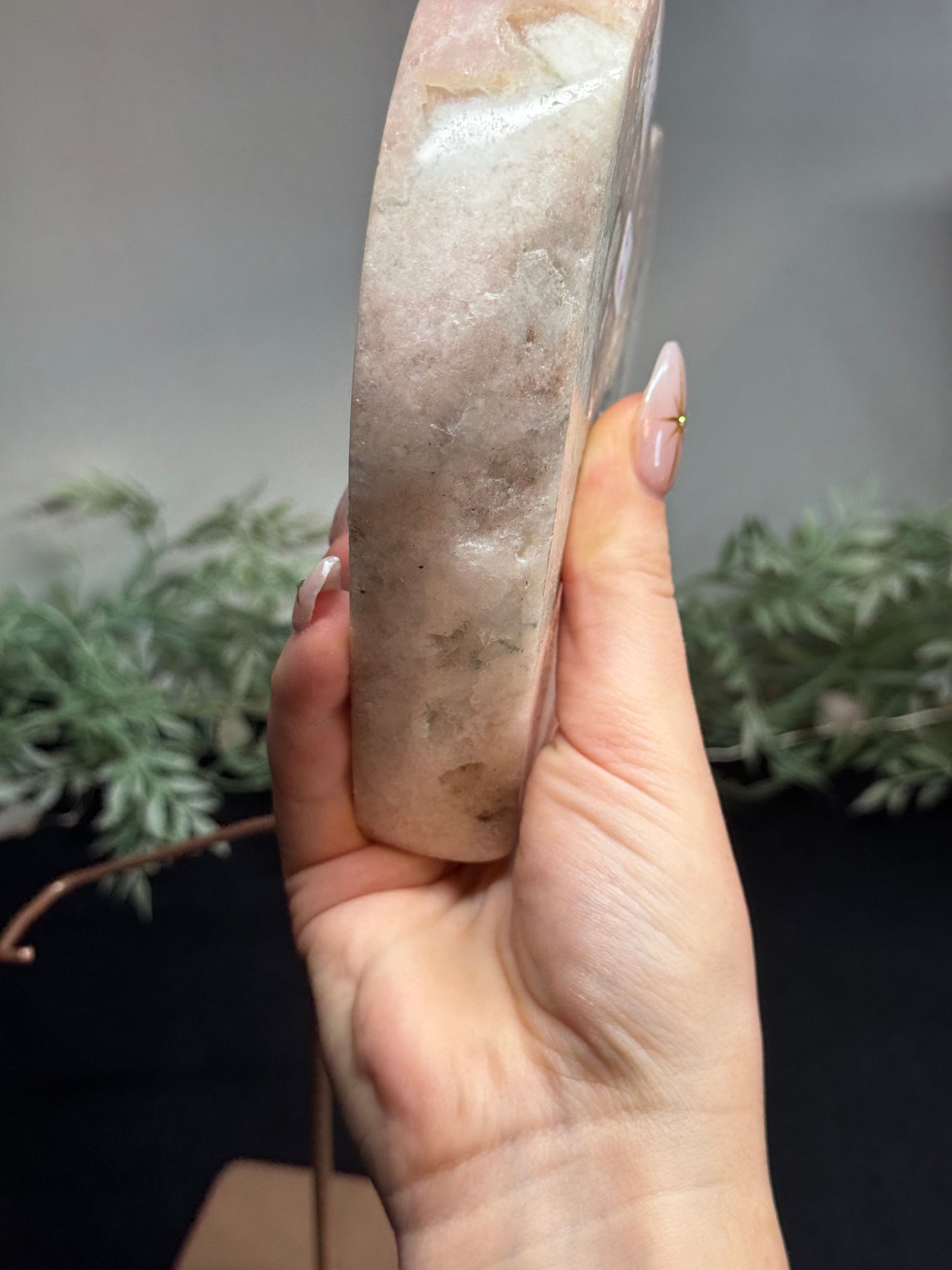 Pink amethyst heart