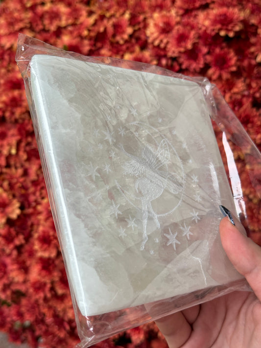 Fairy Satin Spar Selenite Dish