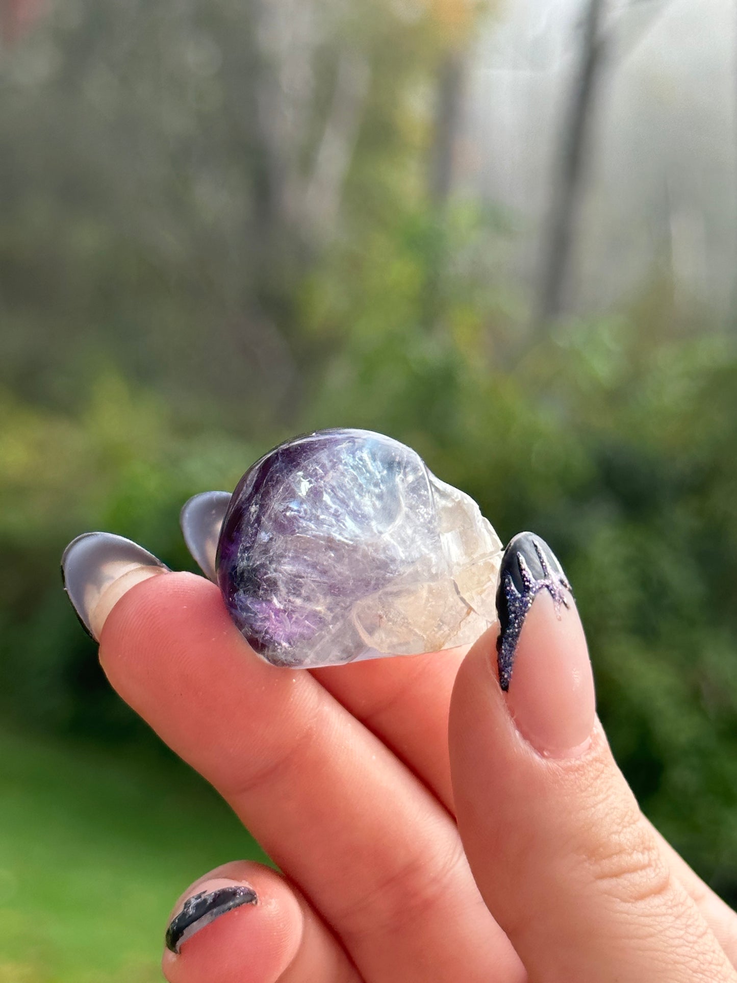 Rainbow Fluorite Skull