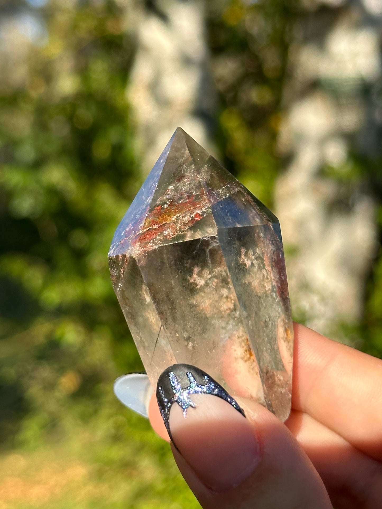 Garden Quartz (Lodalite) Tower