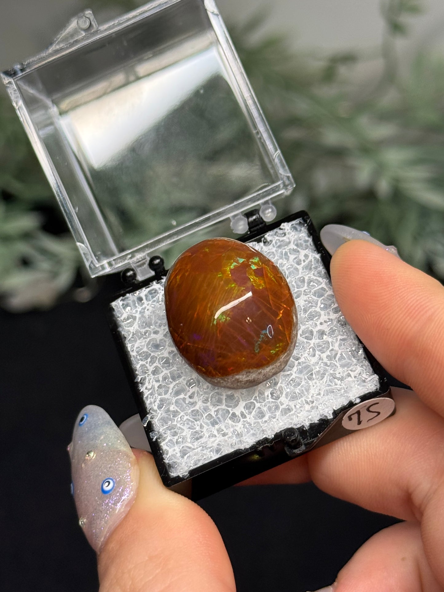 Chocolate fire opal