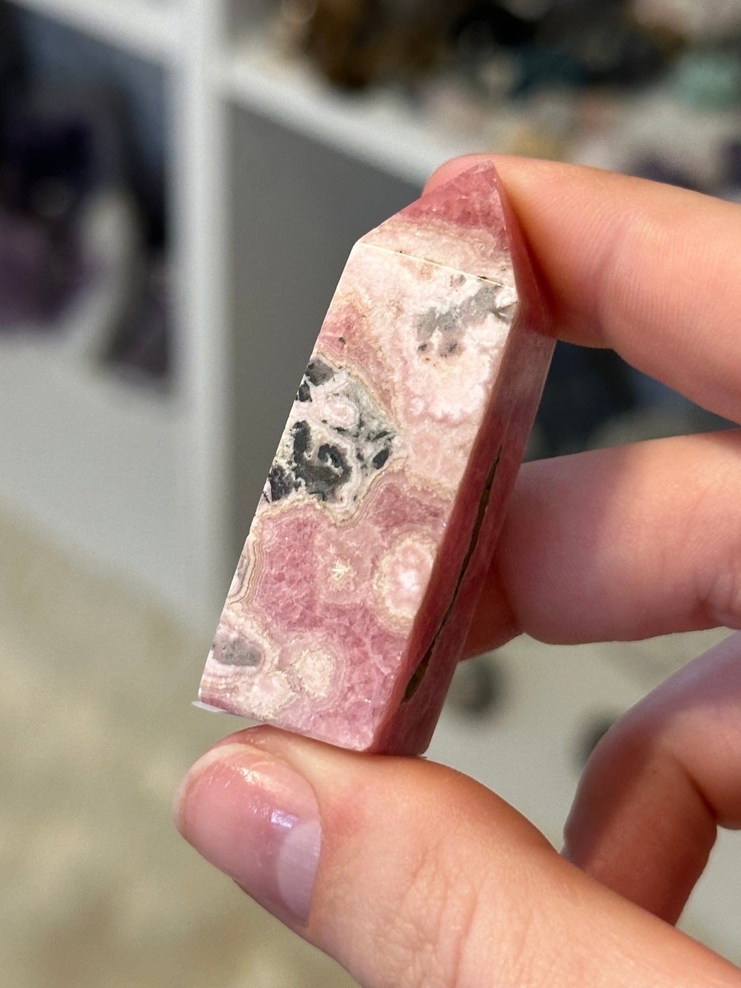 Rhodochrosite mini tower A