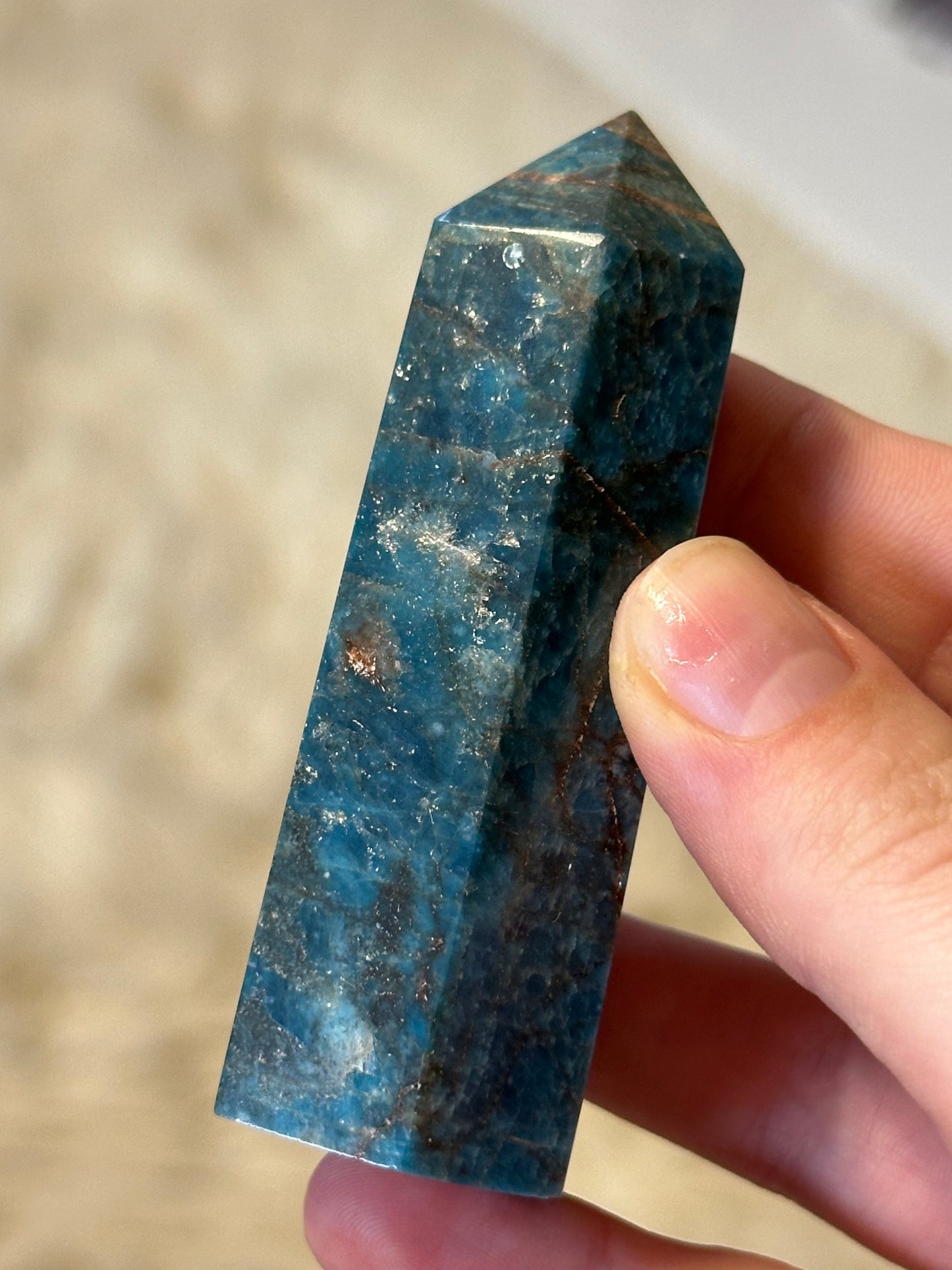 Blue apatite tower B