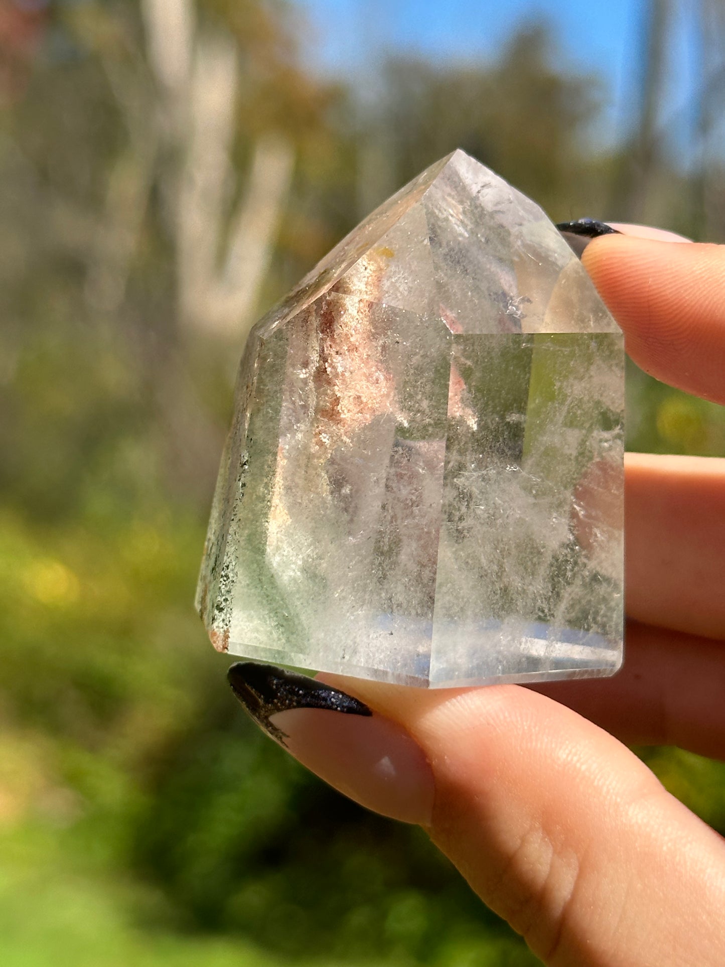 Garden Quartz (Lodalite) Tower