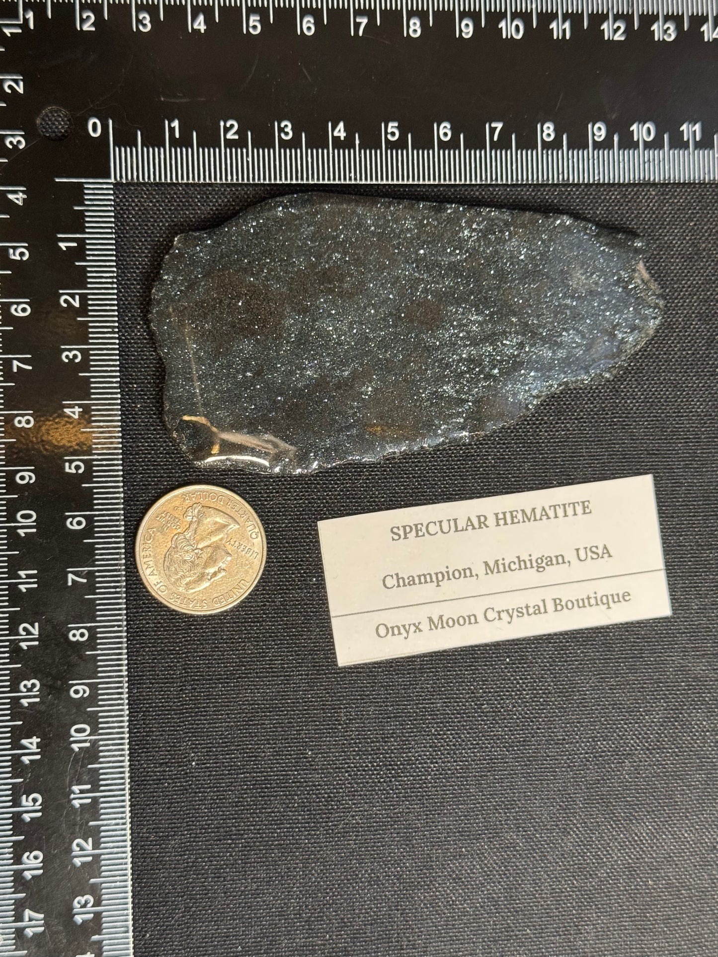 Sparkly specular hematite - Michigan