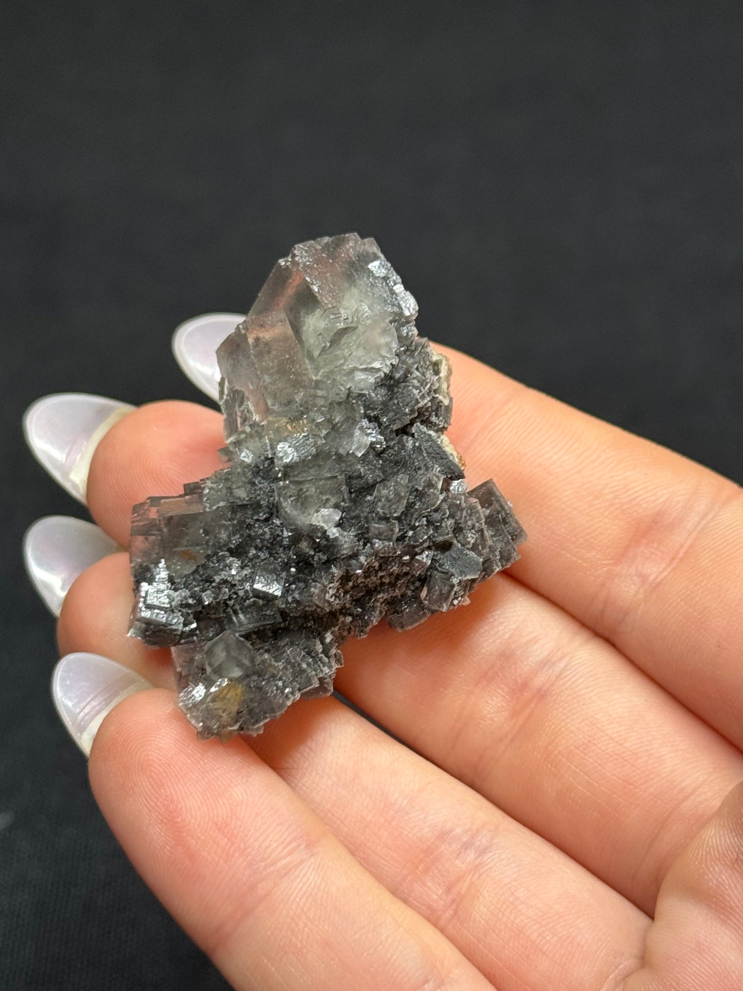Stibnite included fluorite - Nevada