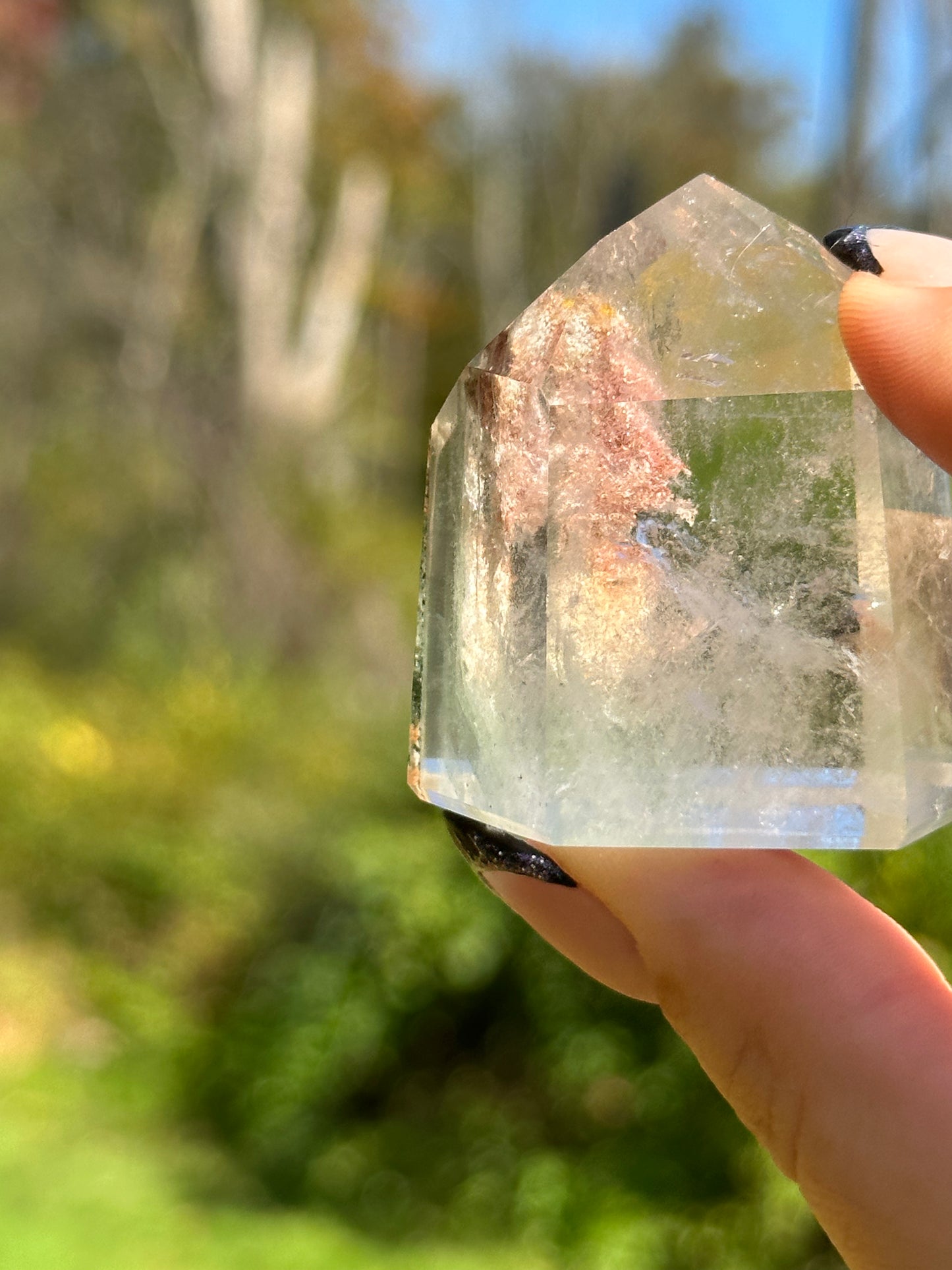 Garden Quartz (Lodalite) Tower