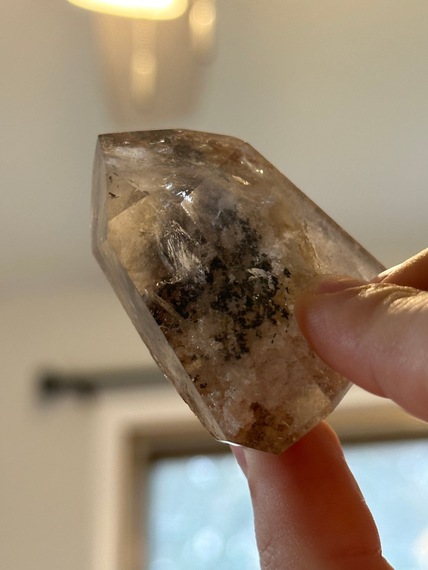 Garden Quartz (lodalite) tower